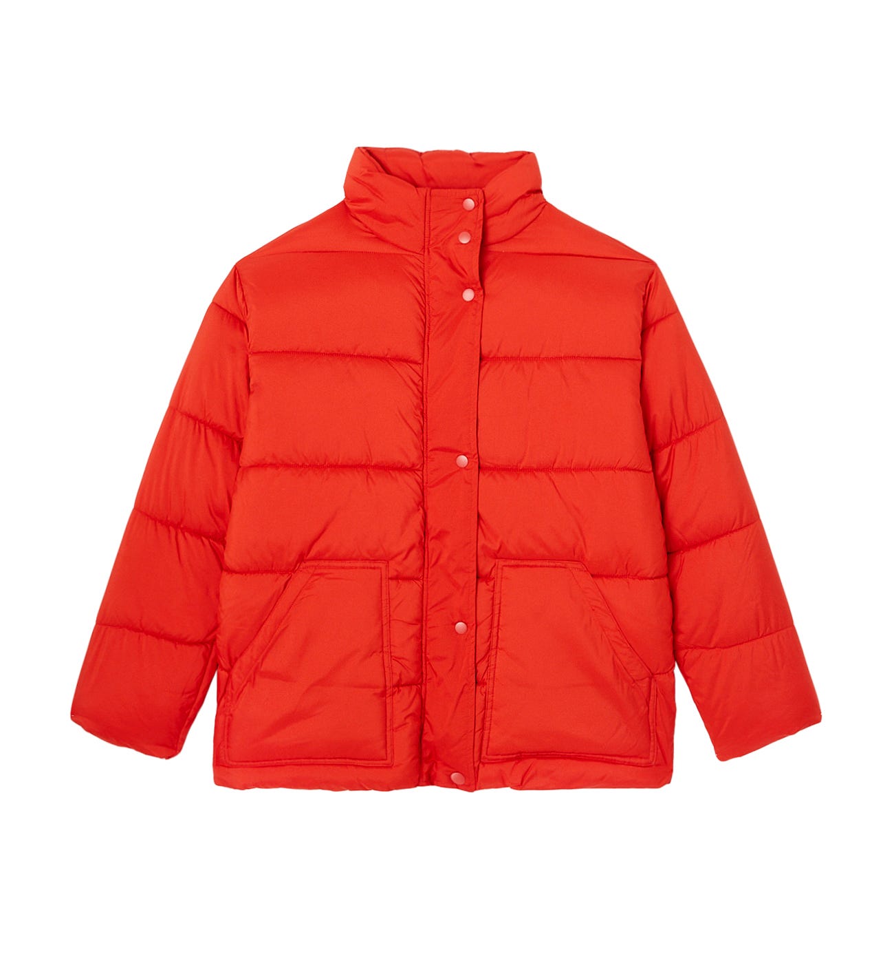Plain padded jacket