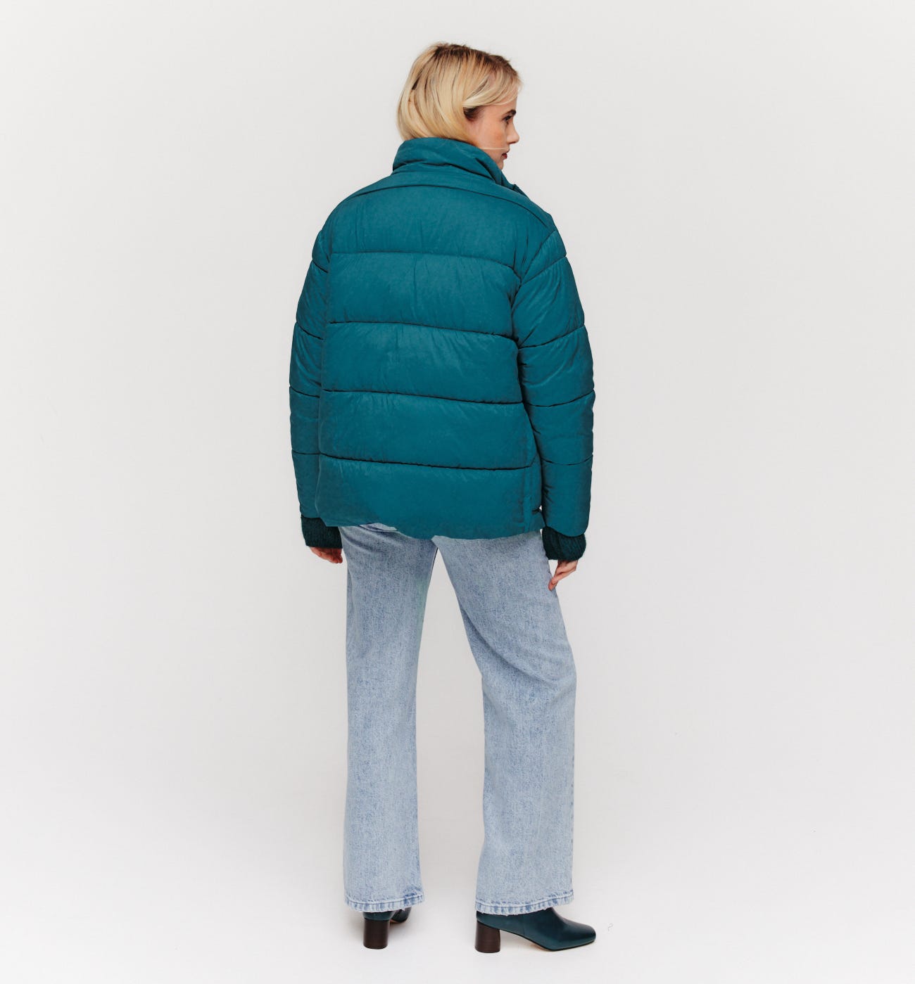 Plain padded jacket