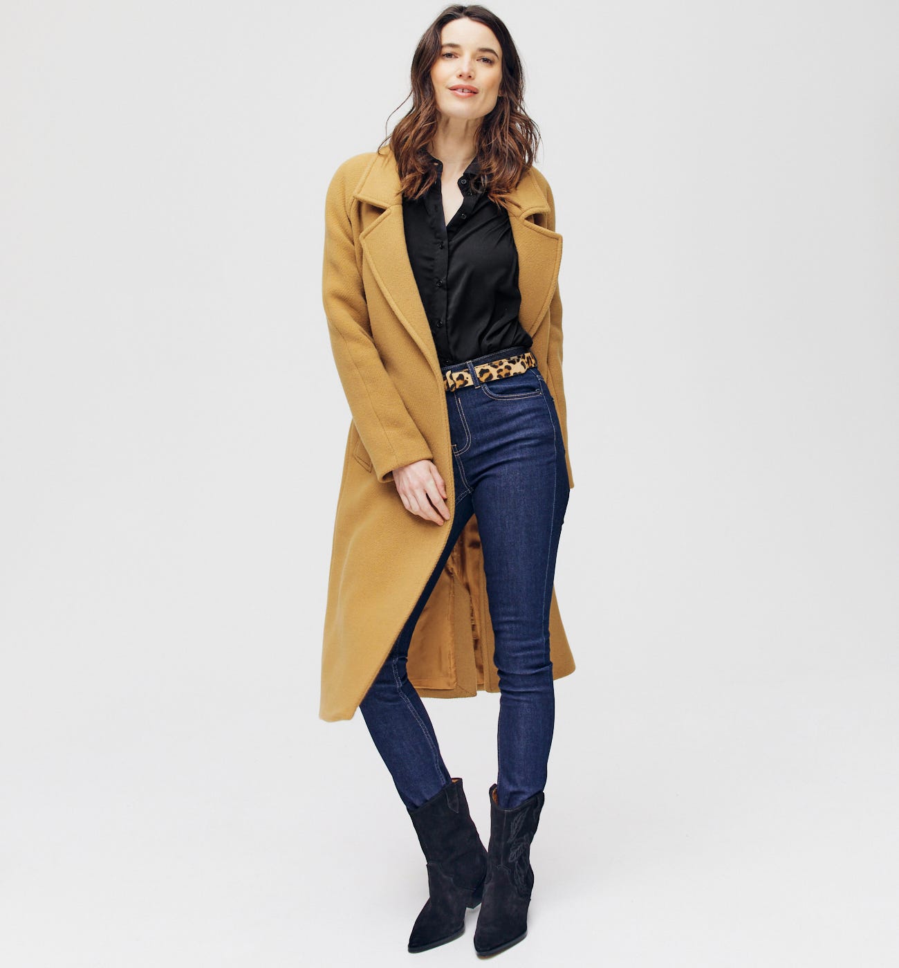 Camicia oversize effetto seta