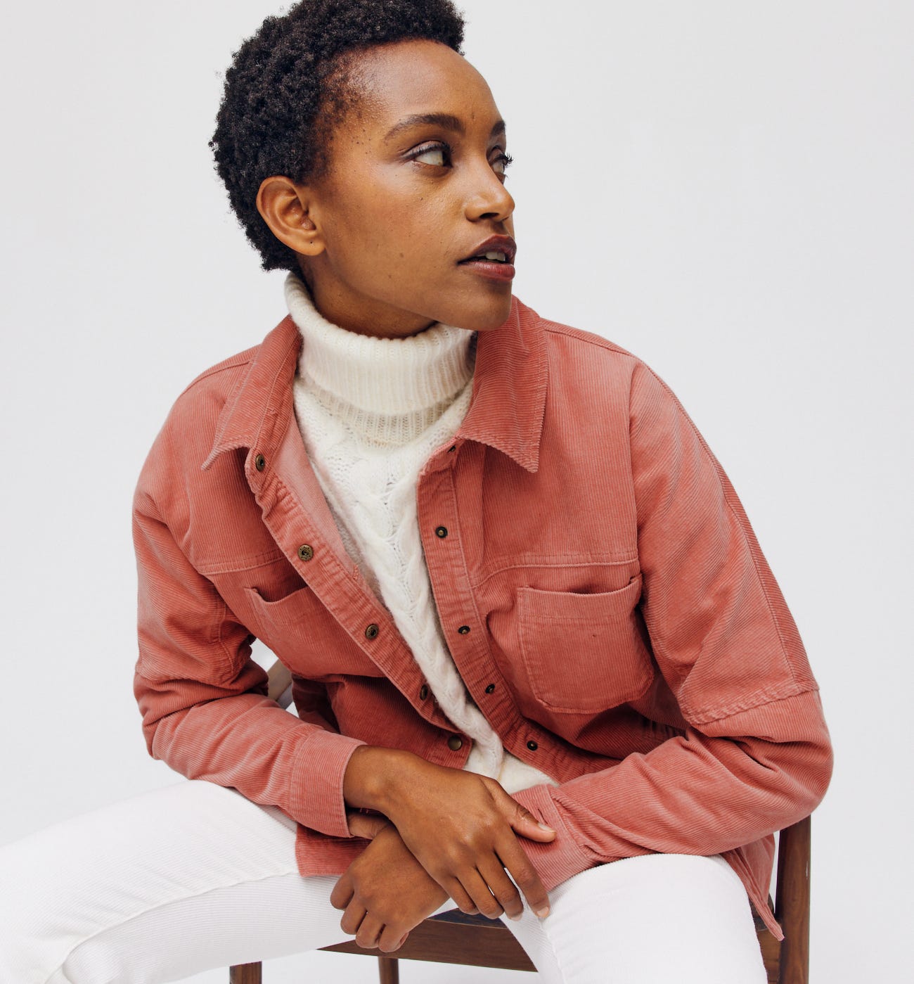 Corduroy overshirt