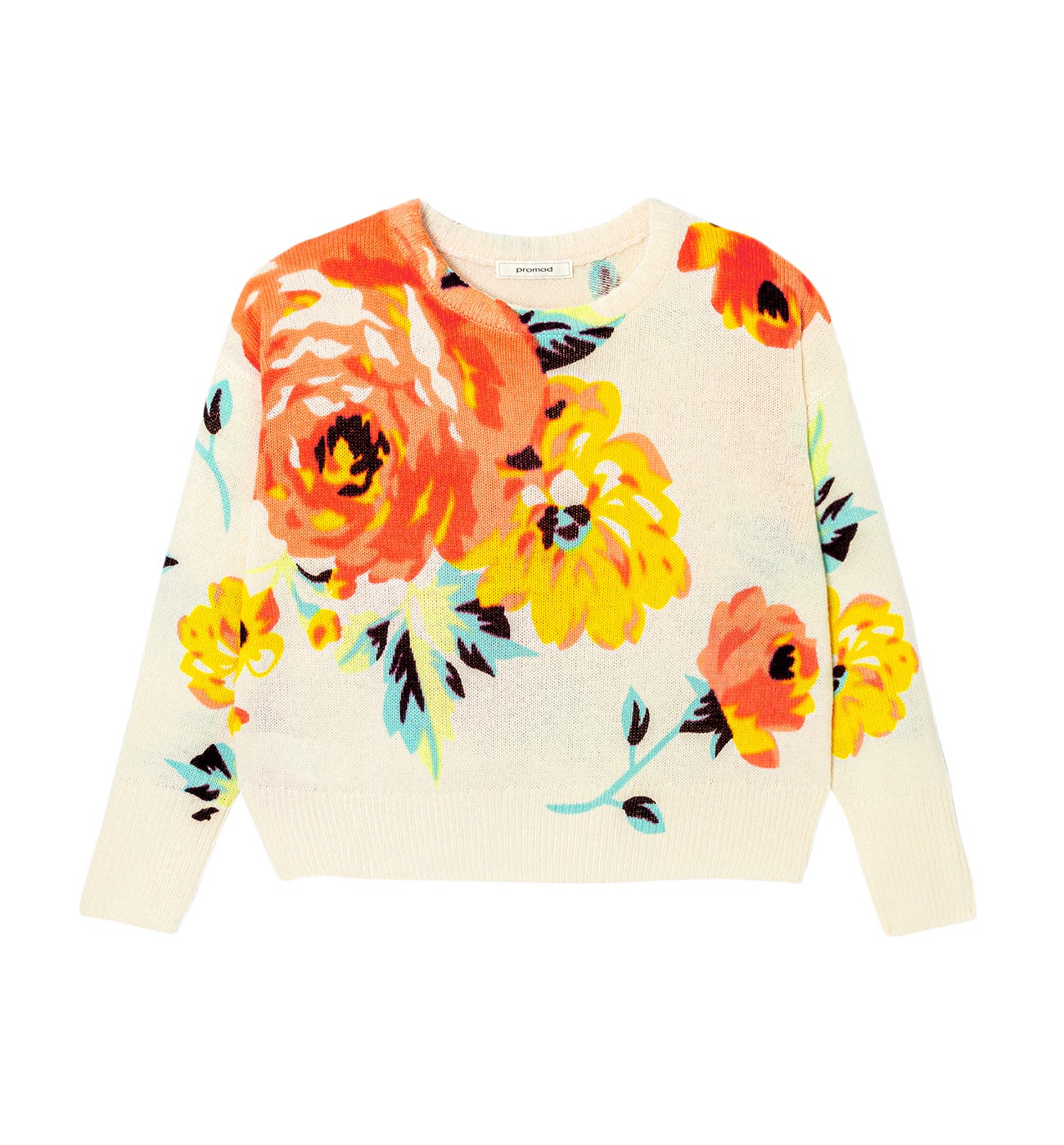 Pullover mit Blütenmotiv