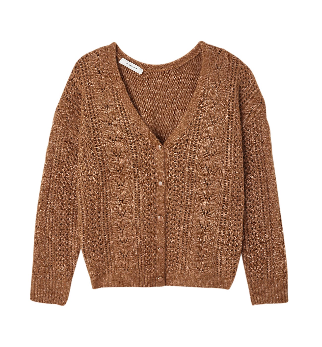 Cable knit cardigan