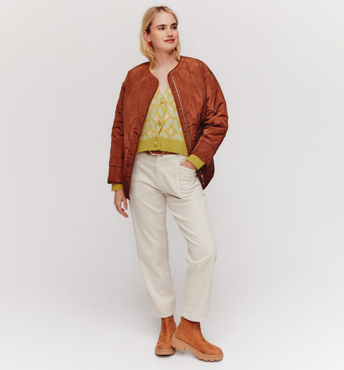 Cardigan jacquard