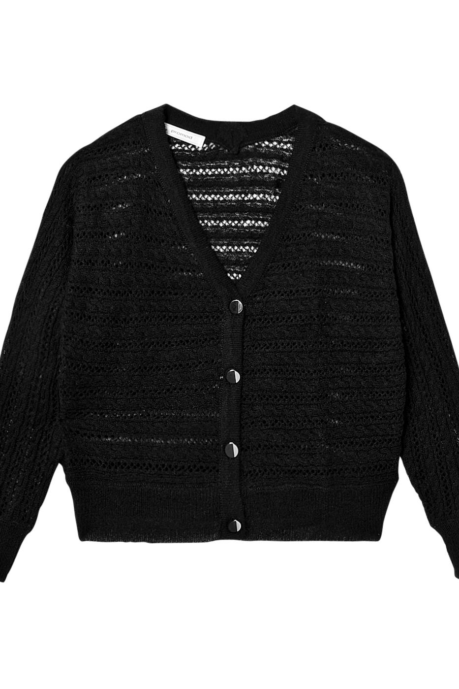 Cardigan mit Lochmuster