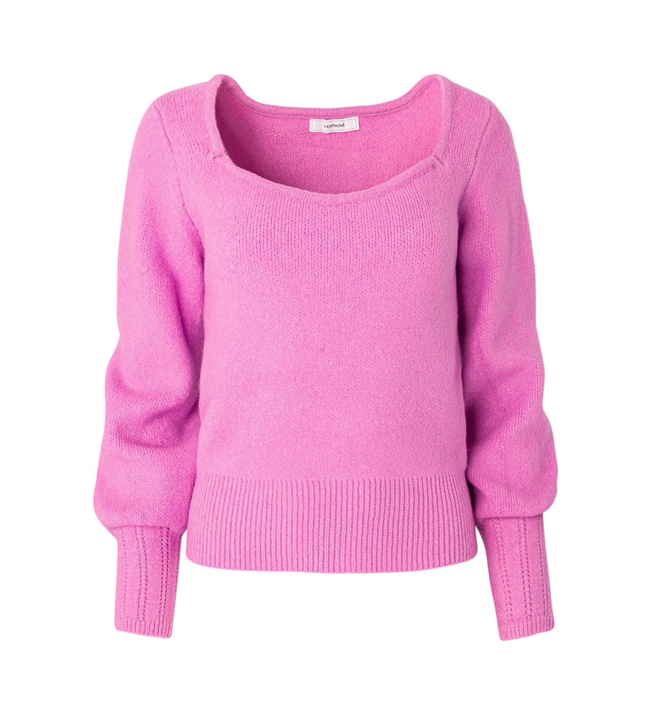 Puff-sleeved jumper