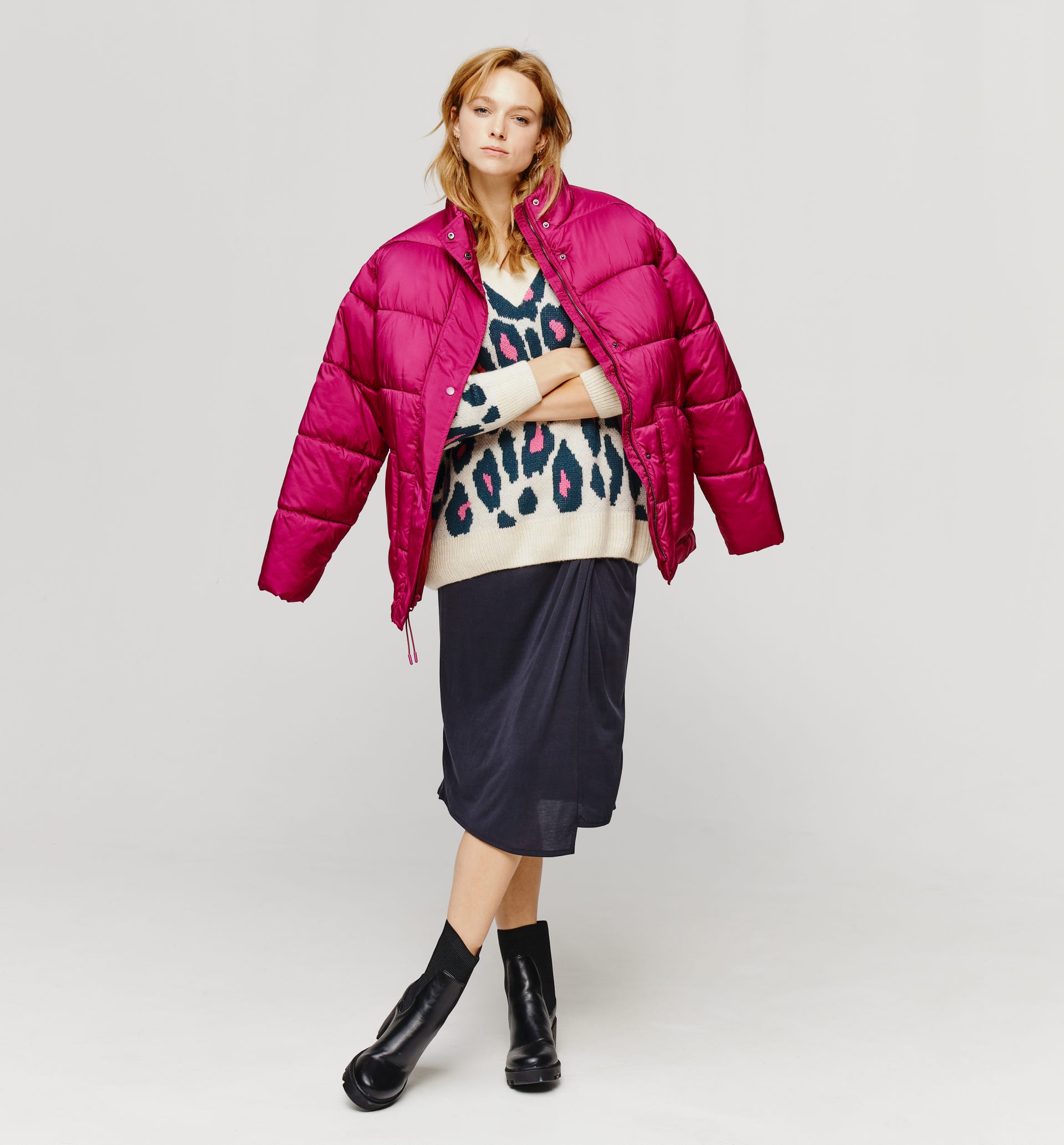 Sweter w panterkę