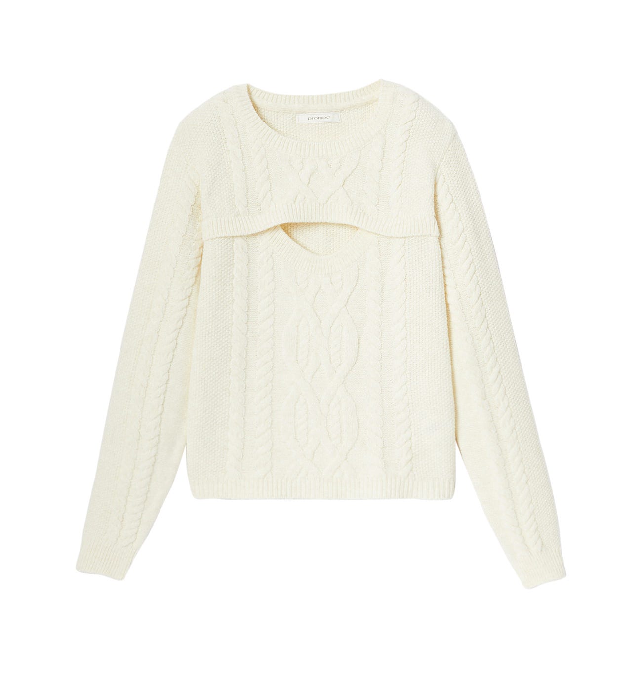 Maglia corta a trecce