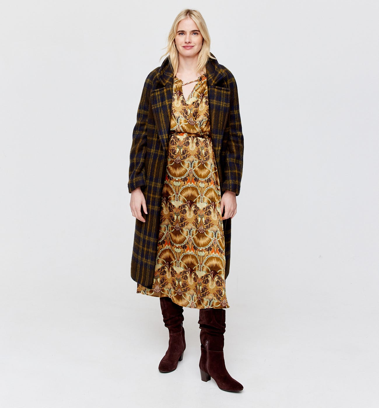 Mid length patterned dress