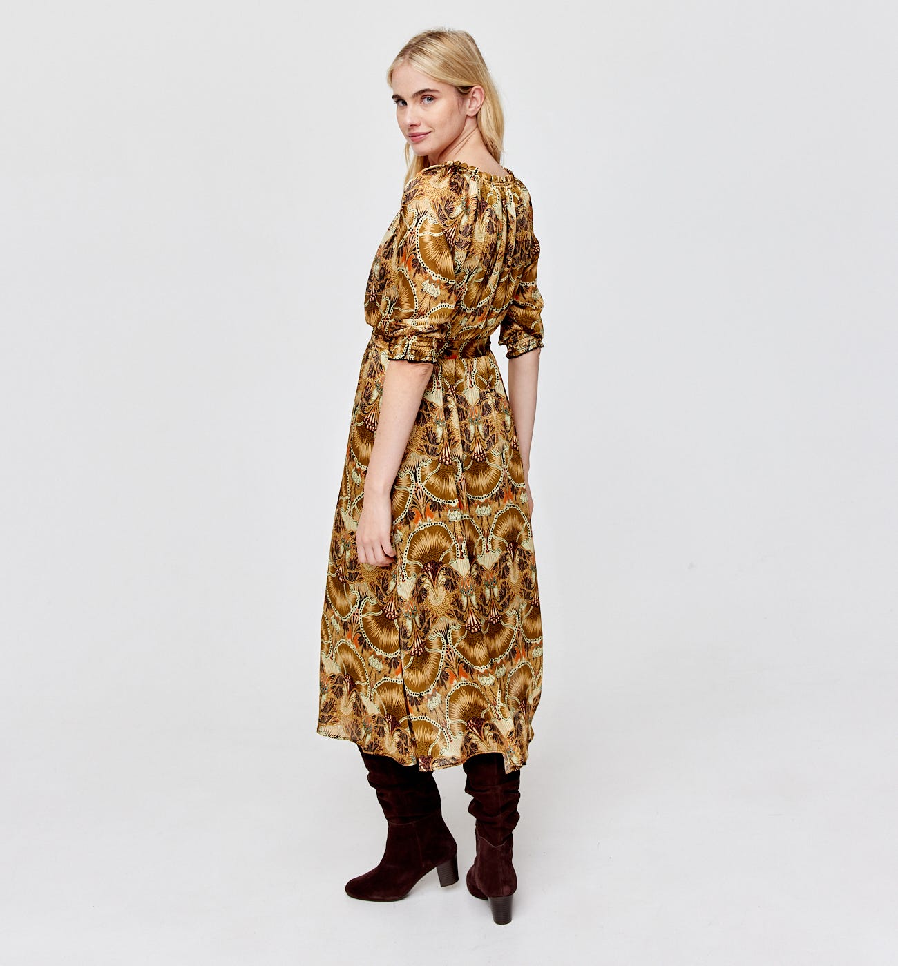 Mid length patterned dress