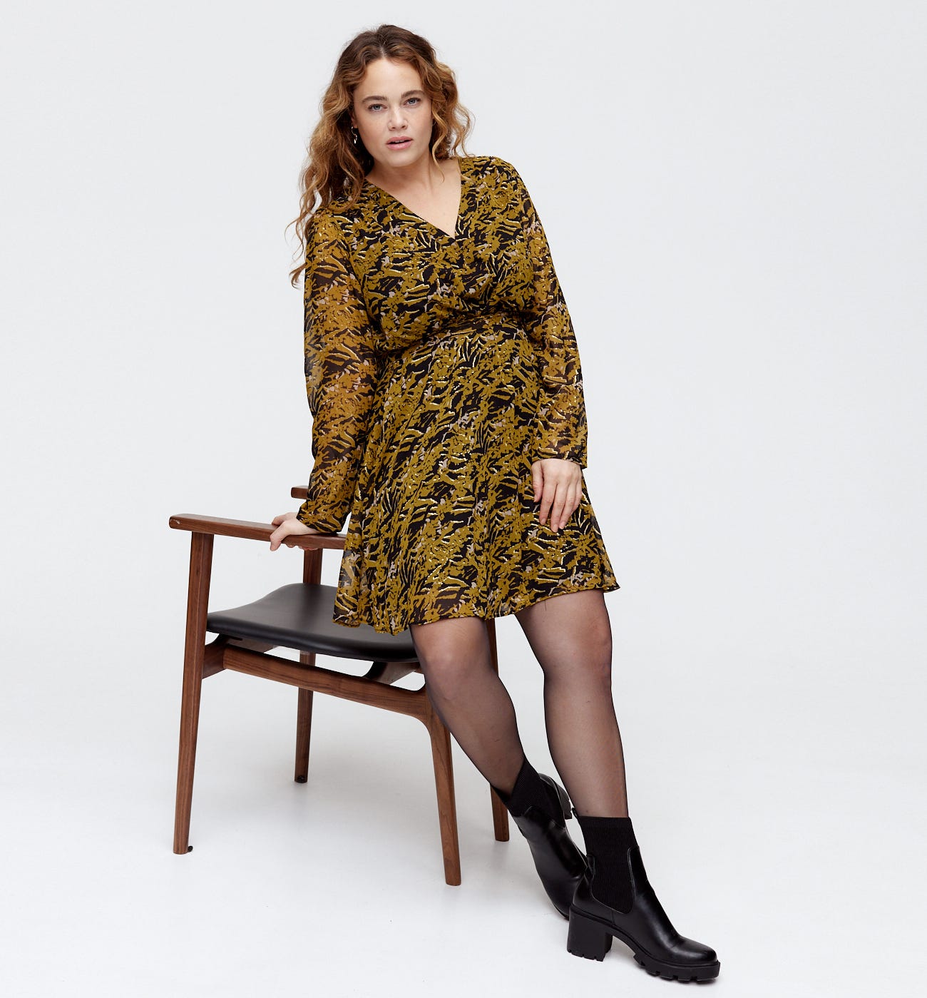 Vestido corto estampado