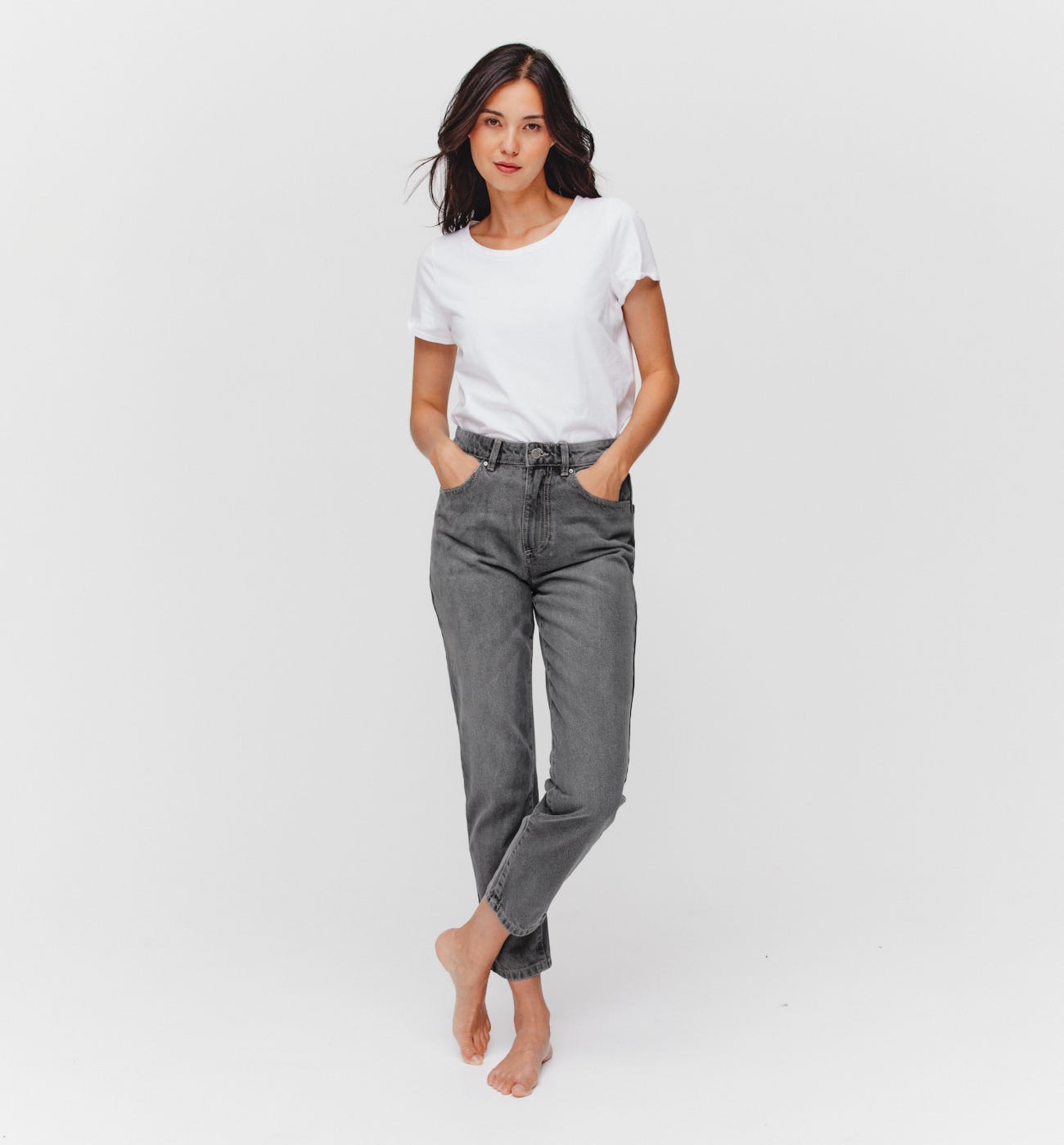 Jeans straight v. alta BASILE