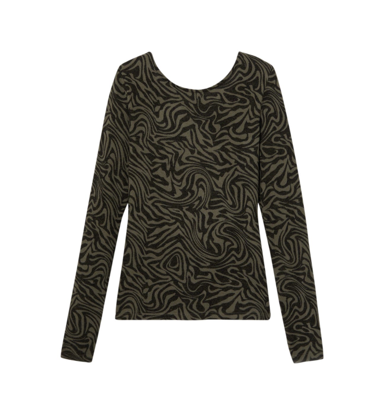 Maglia garzata fantasia