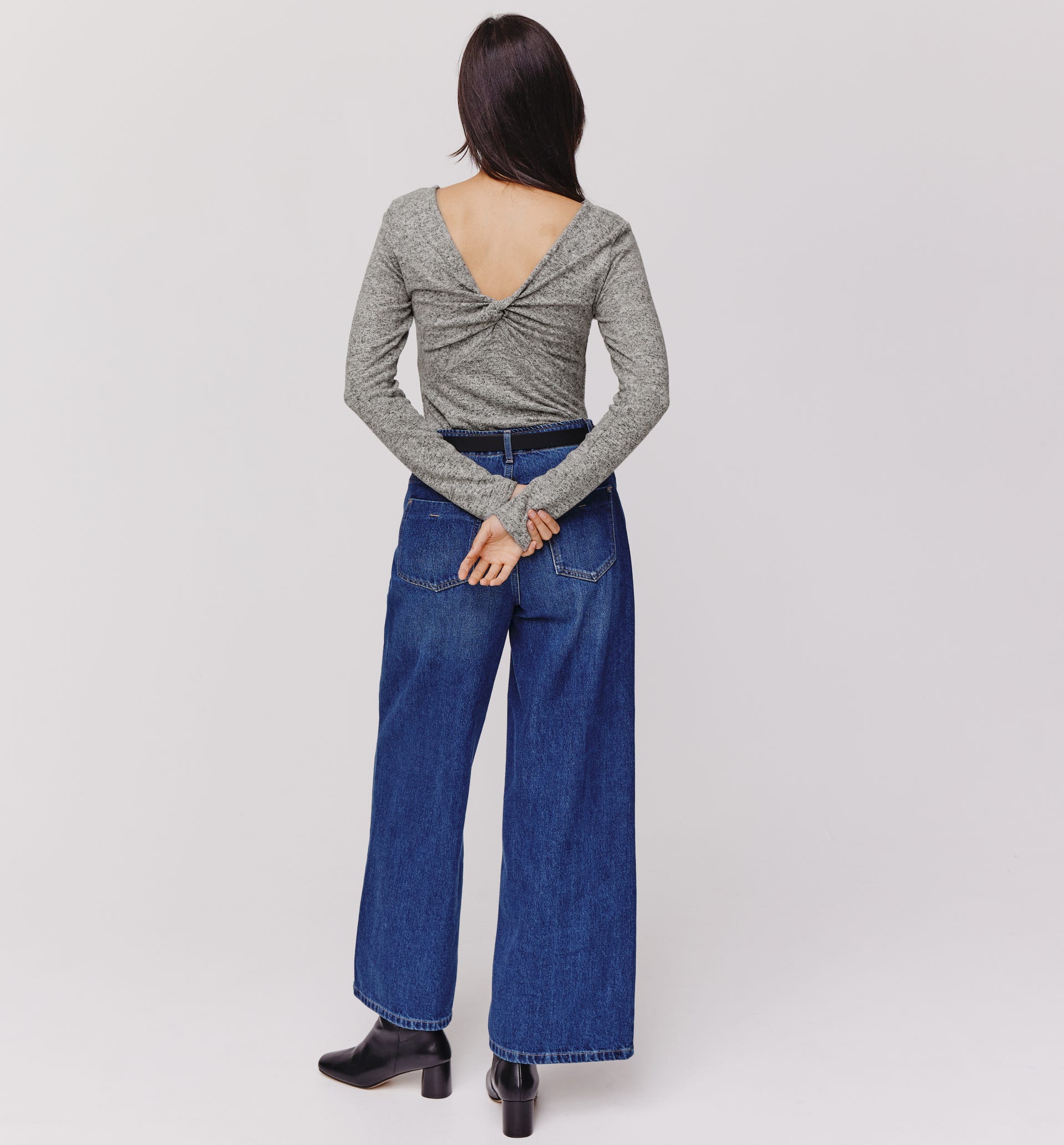 T-shirt gratté imprimé Femme