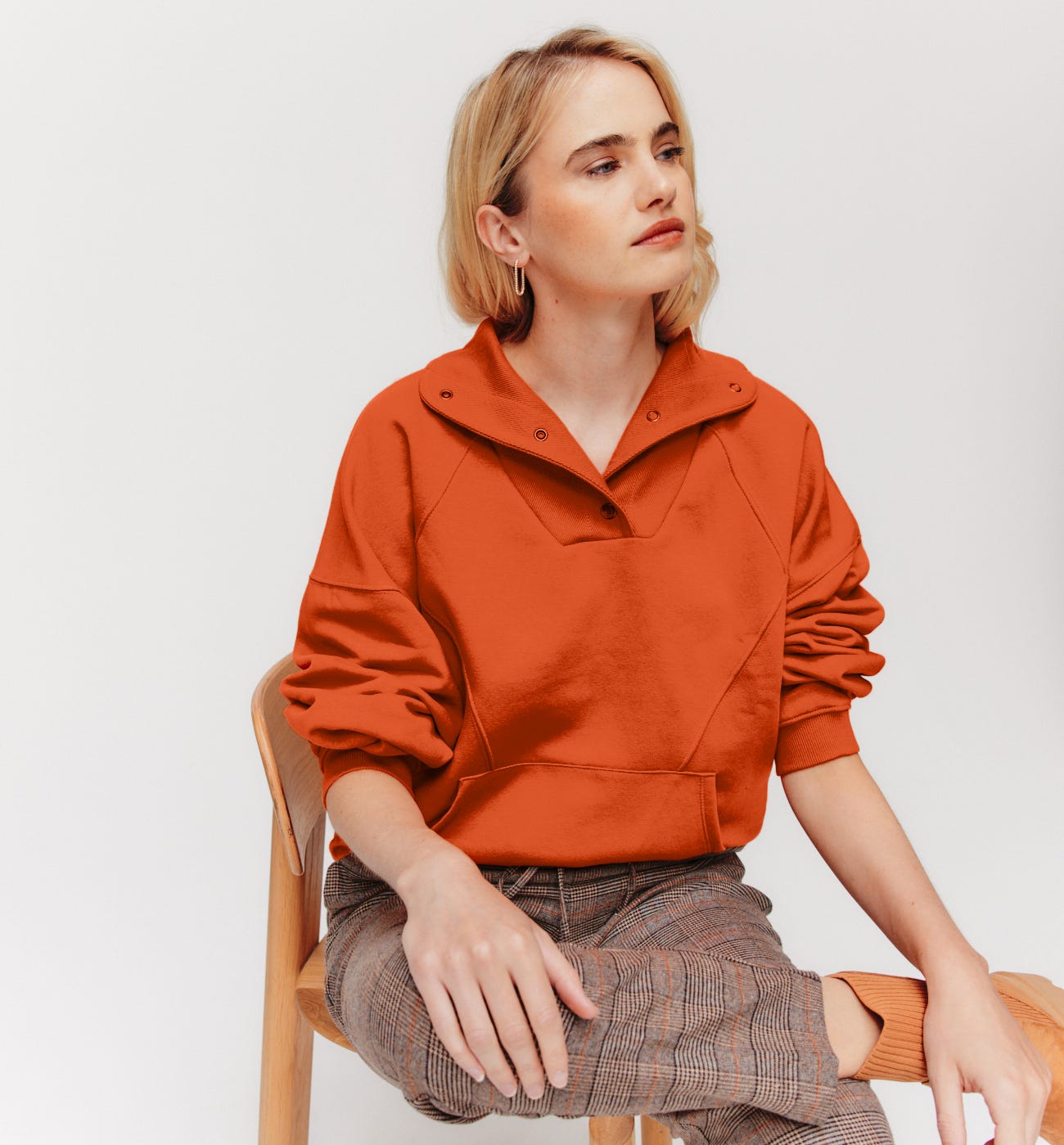 Bluza z kołnierzem