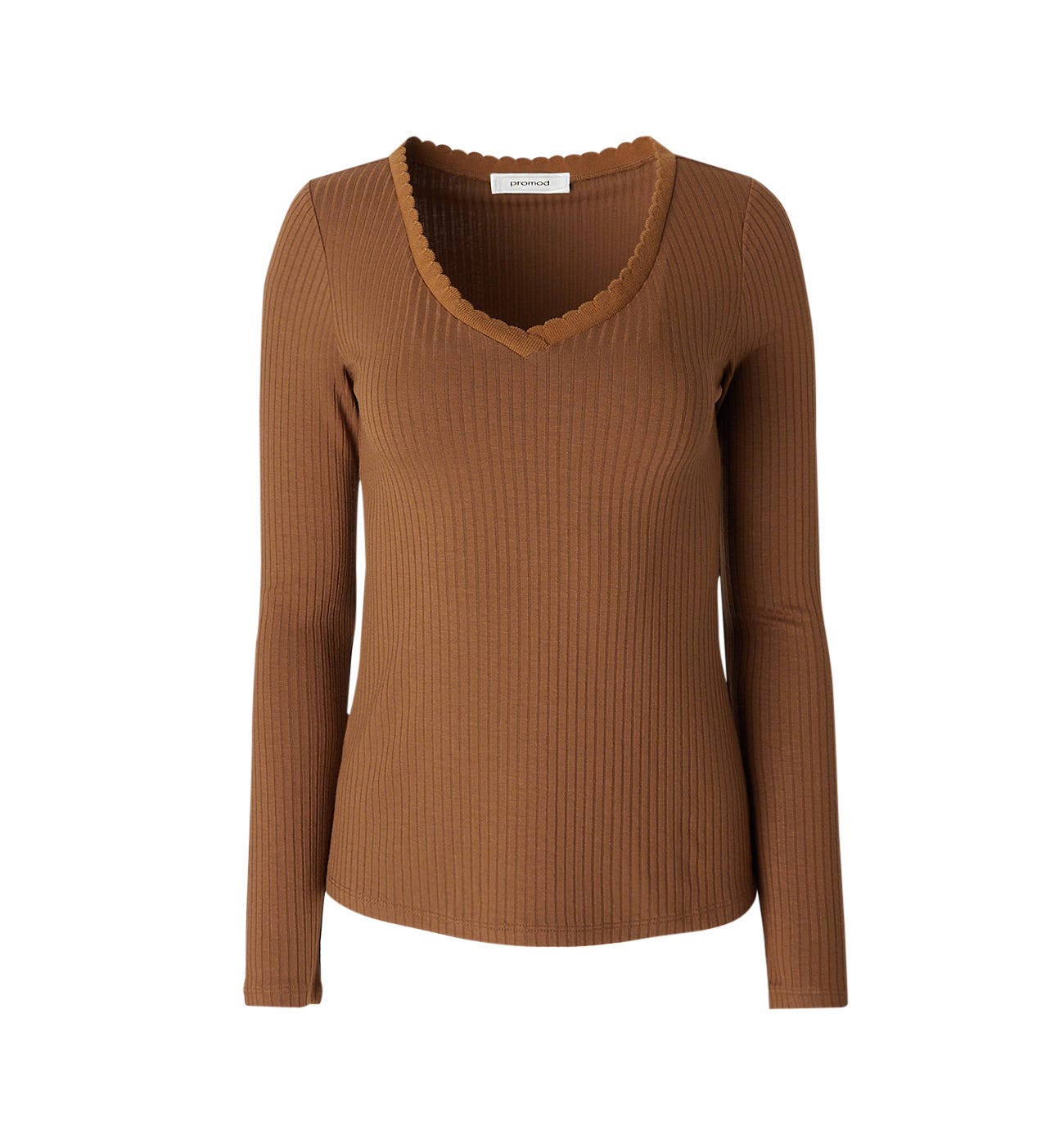 T-shirt côtelé Femme