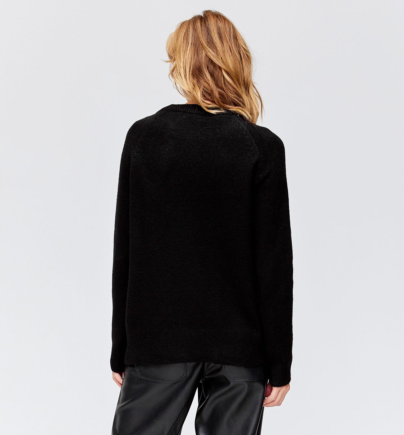Oversize-Pullover mit Strass