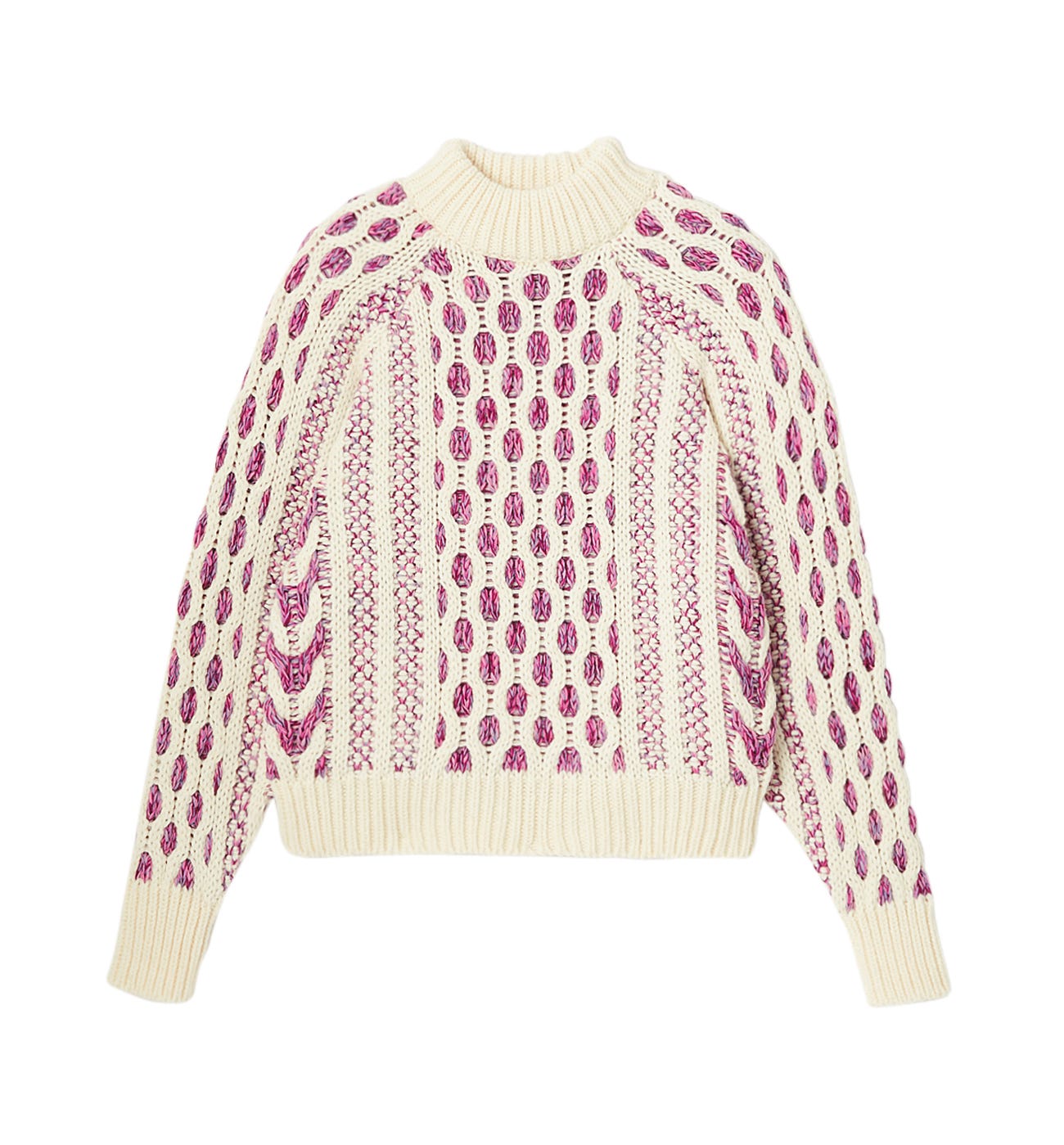 Maglione a intrecci