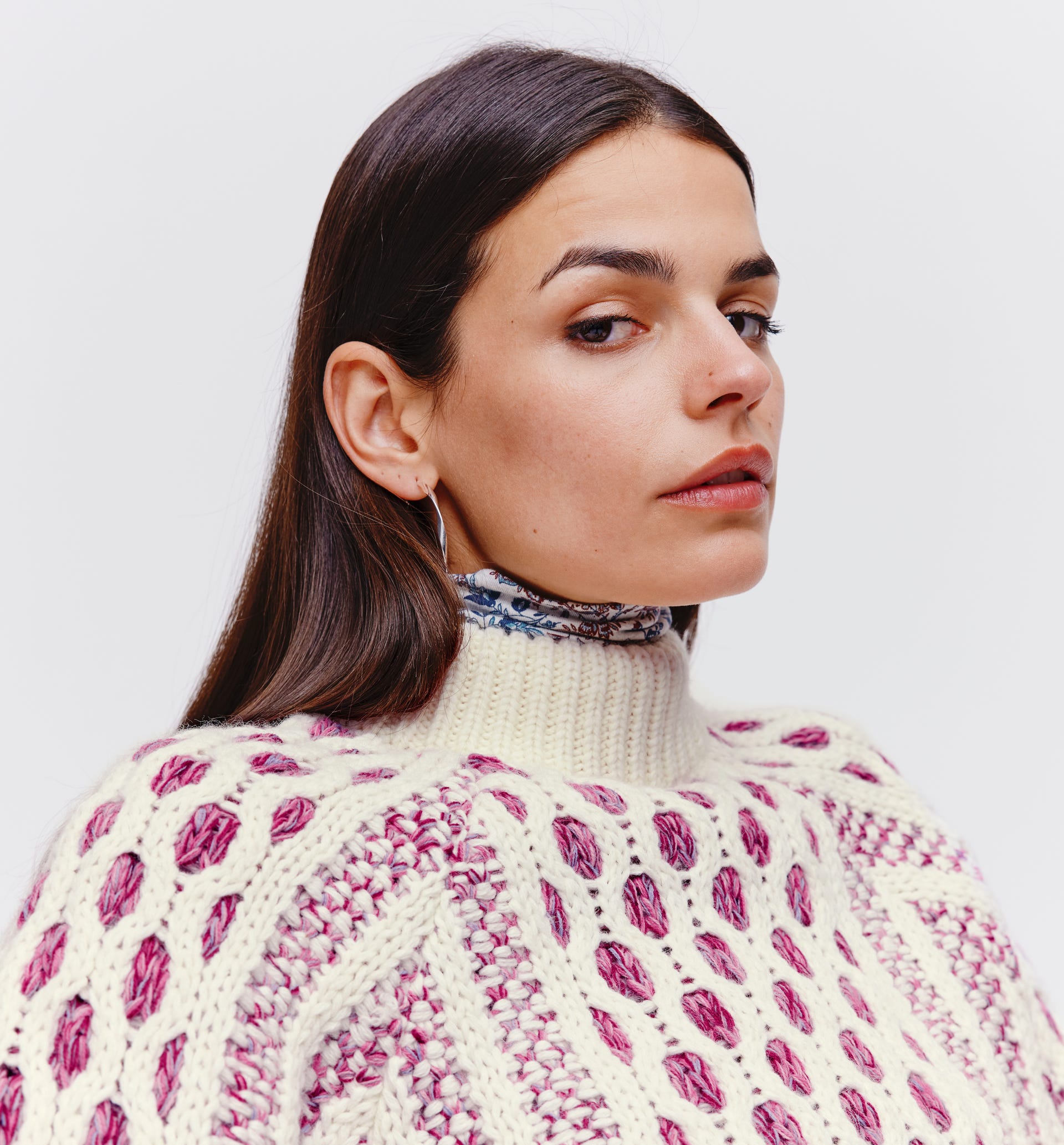 Maglione a intrecci