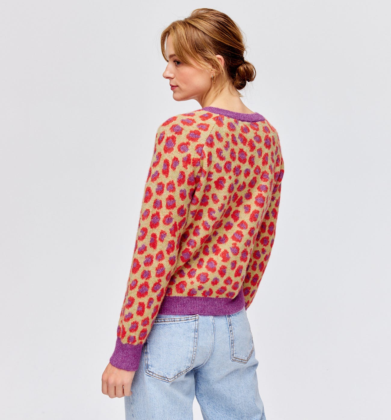Leopard print jumper