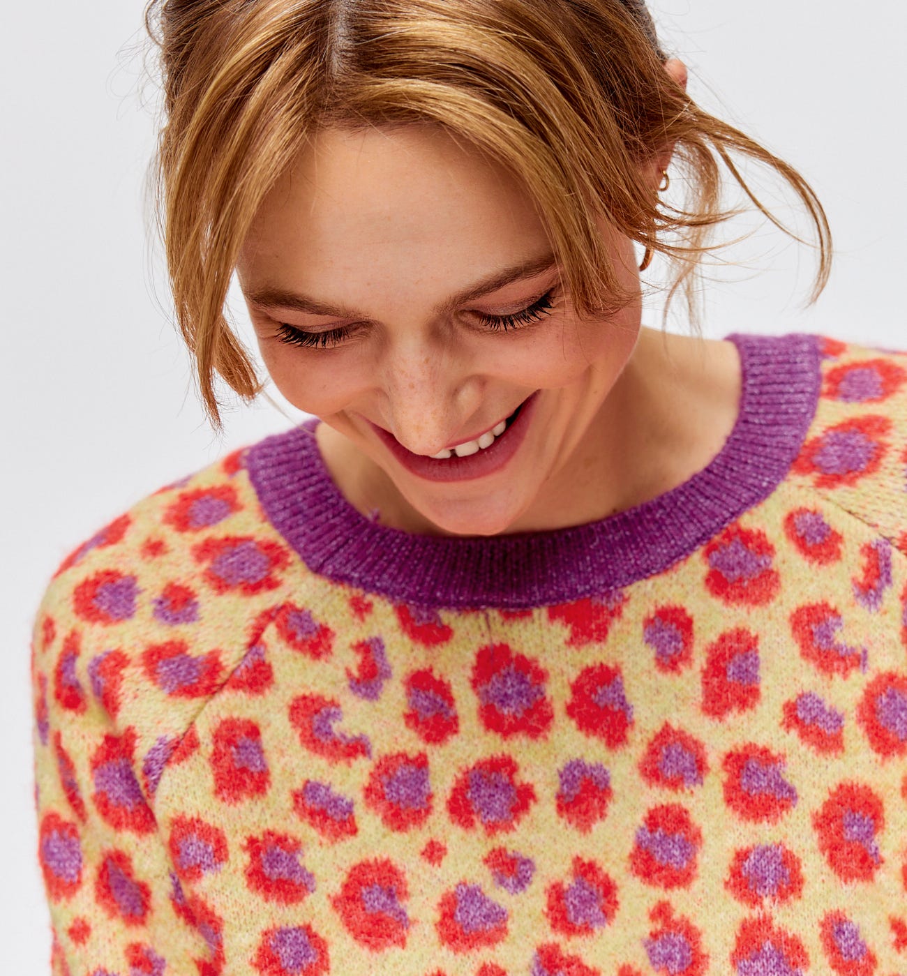 Leopard print jumper