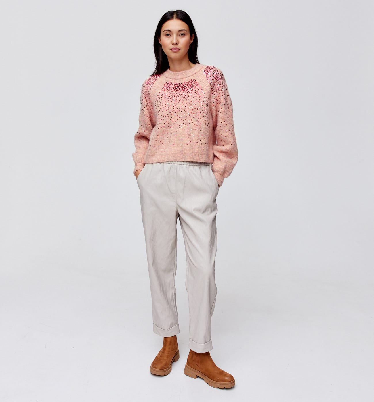 Paillettenpullover