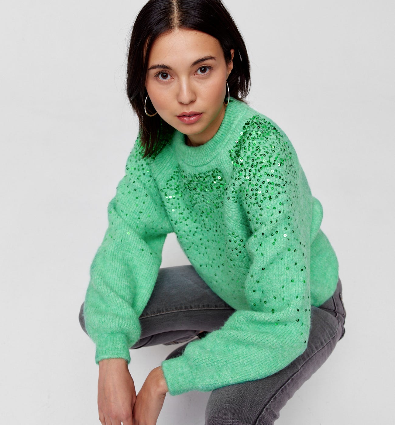 Paillettenpullover