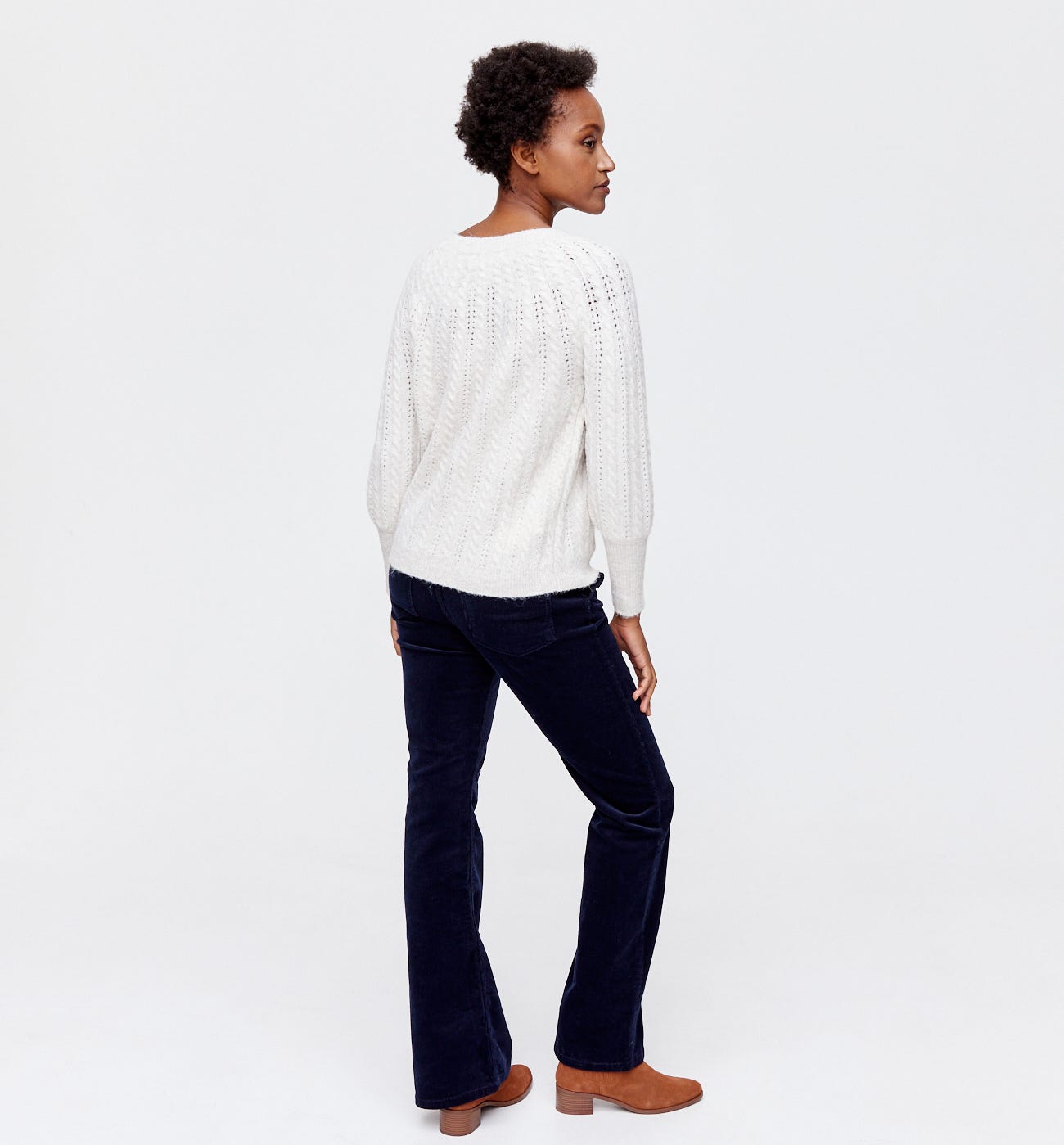 Pullover mit Zopfmuster