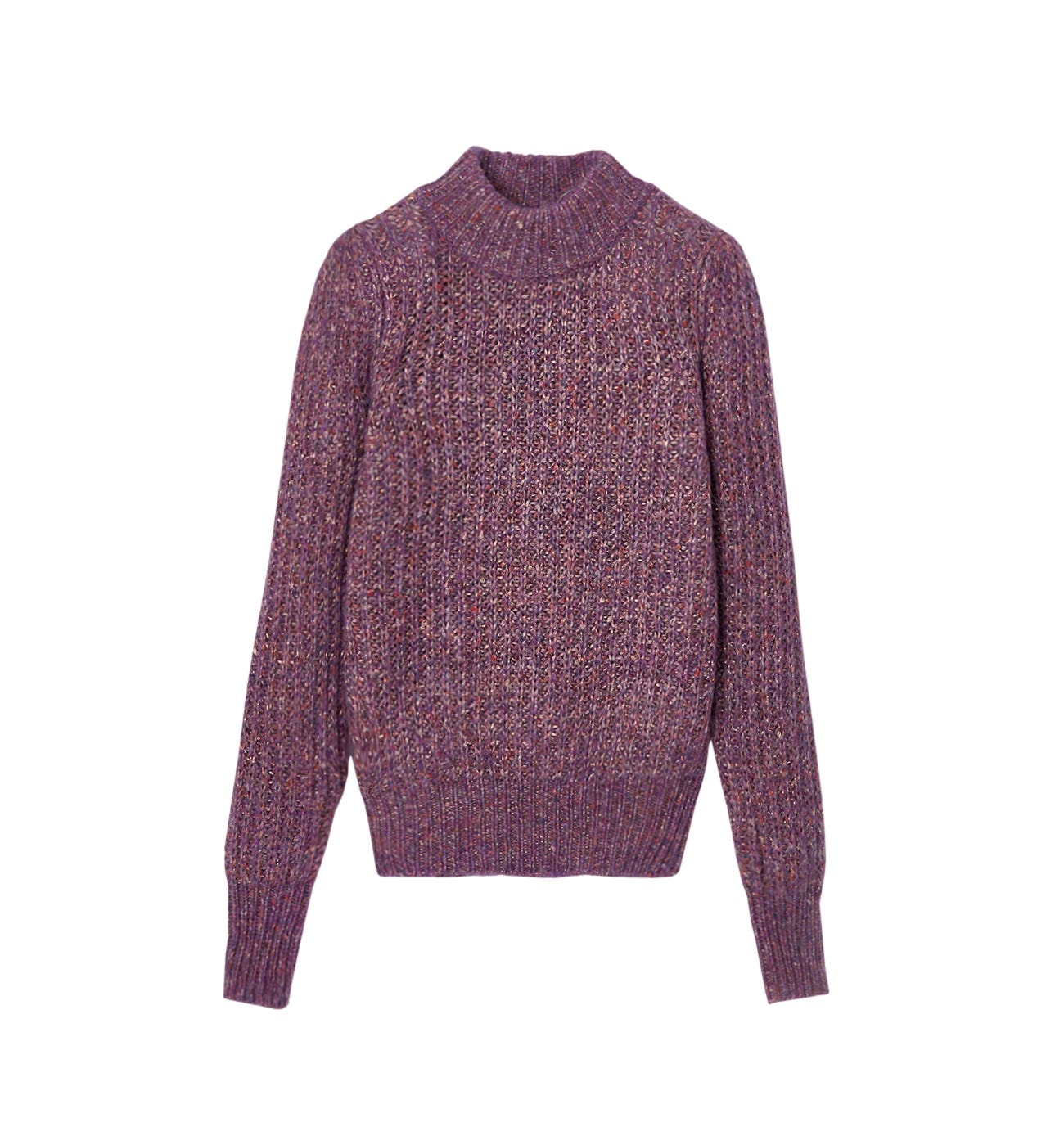 Glitzy rib jumper