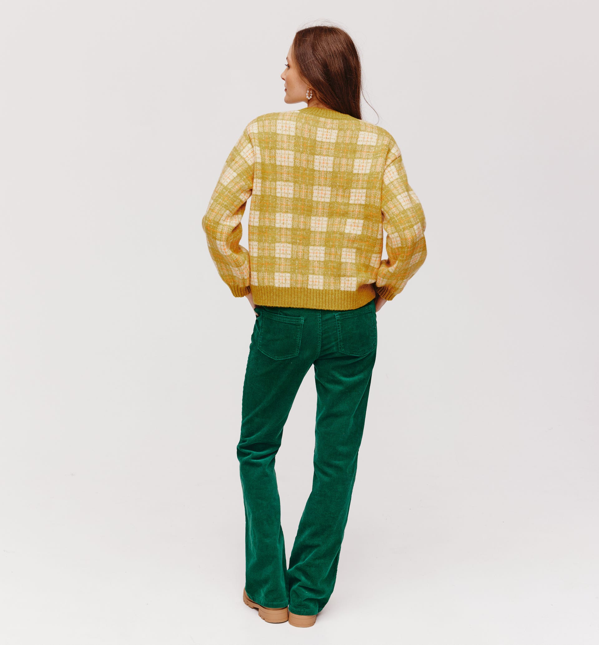 Pastel checked jumper