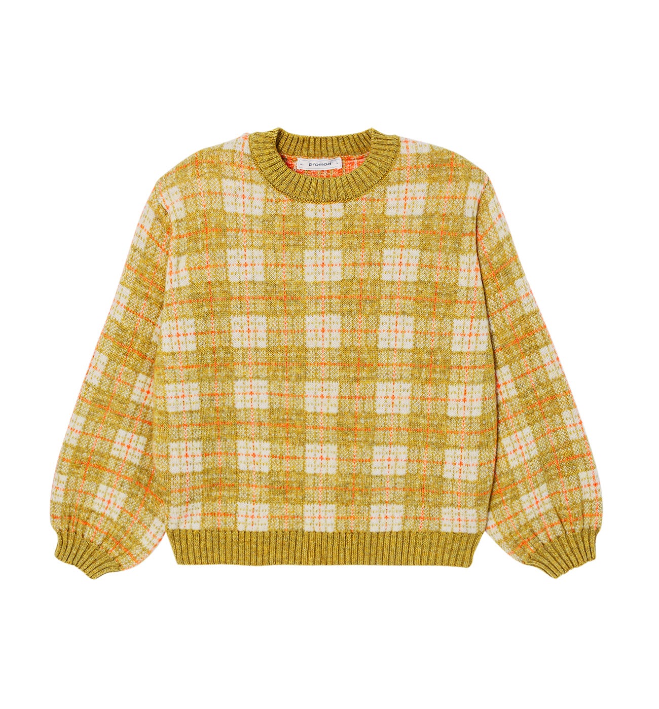 Pastel checked jumper