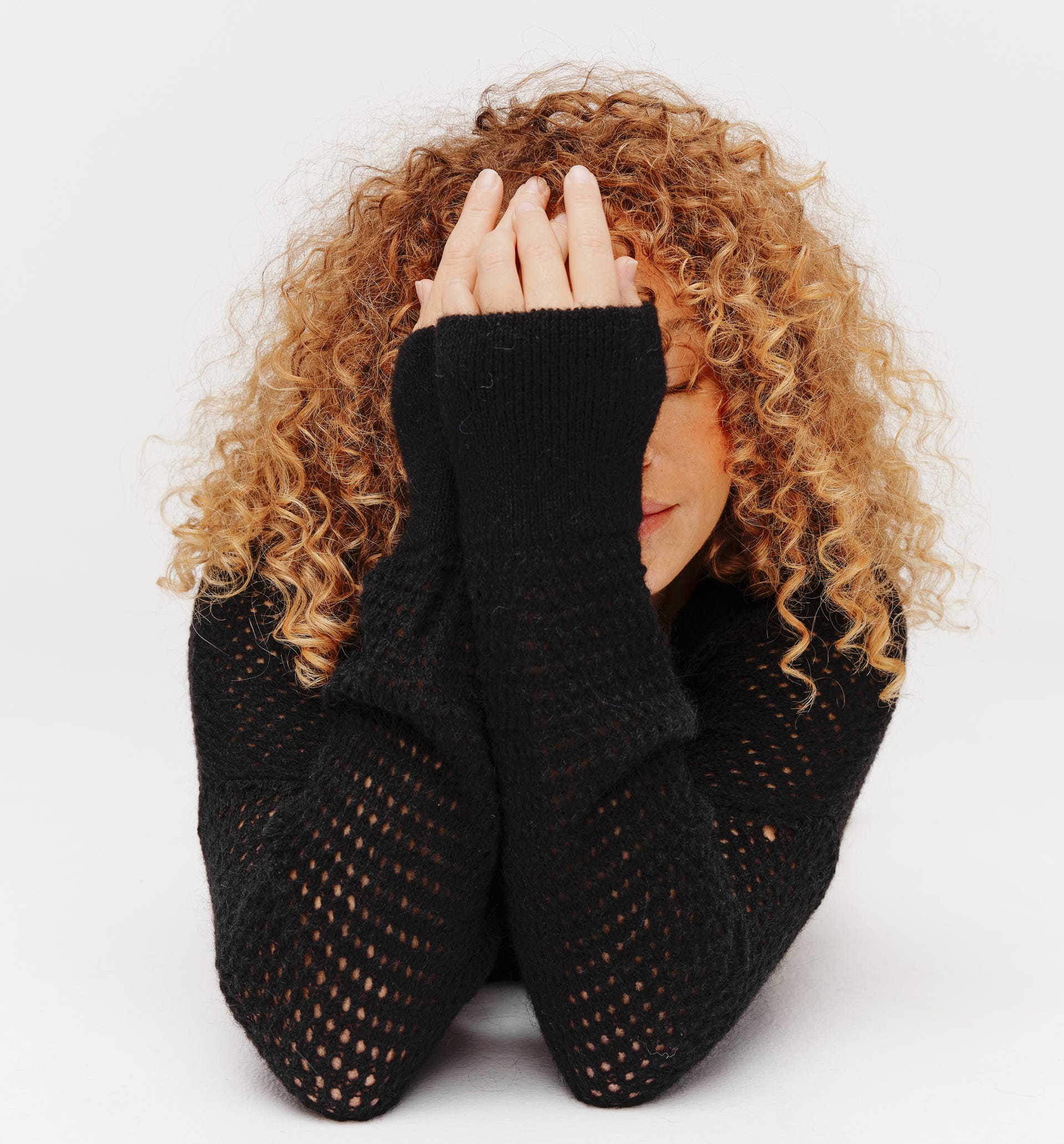 Short openwork jumper