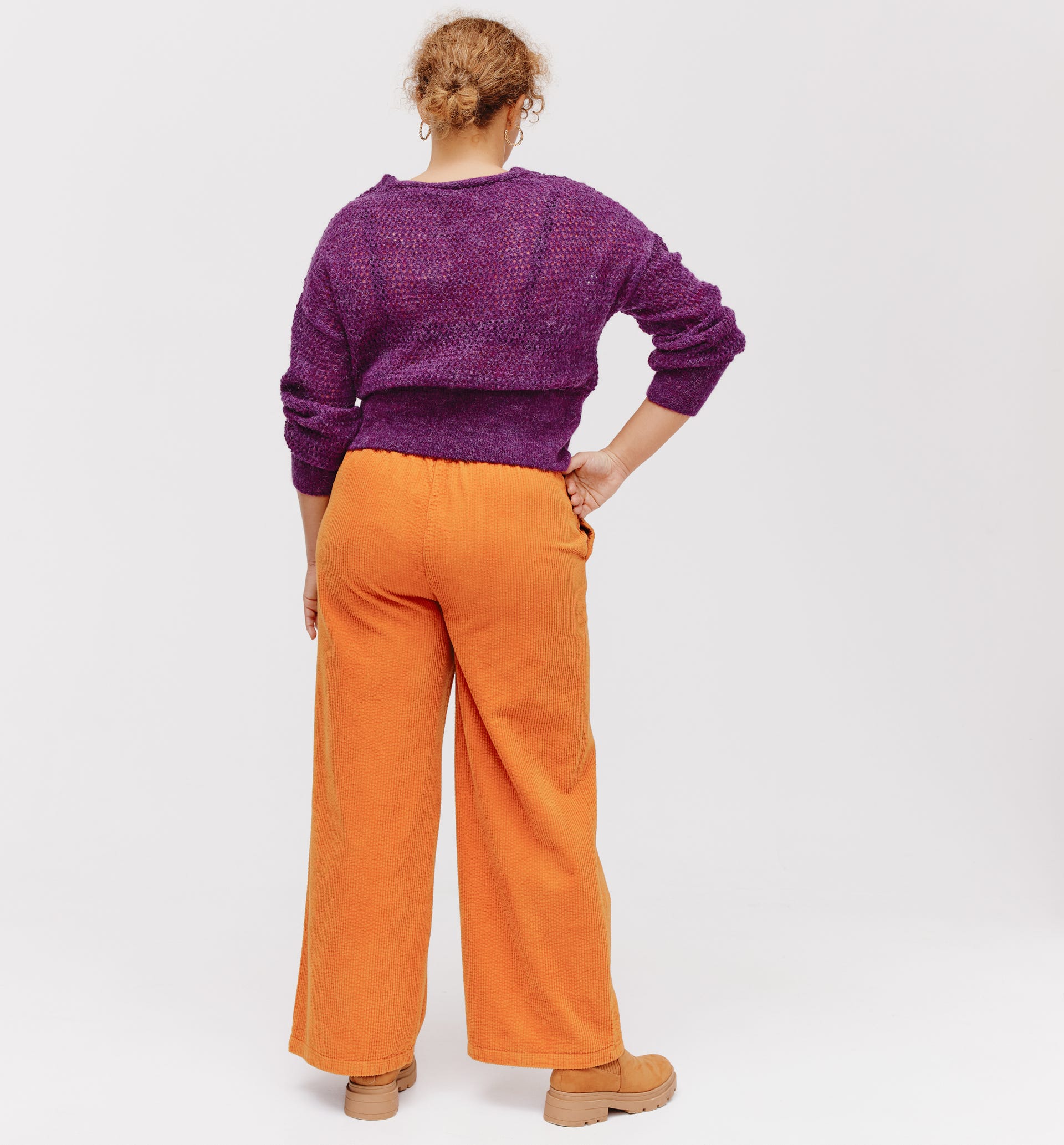Pull court ajouré Femme