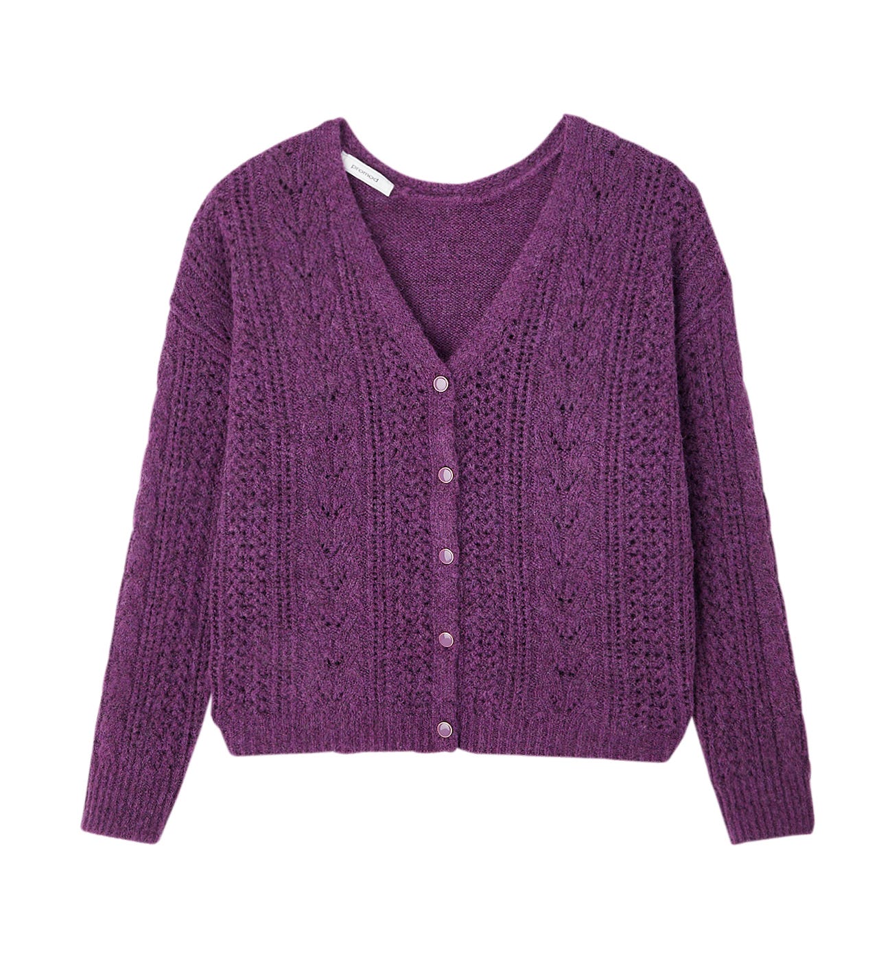 Gilet maille torsadée Femme