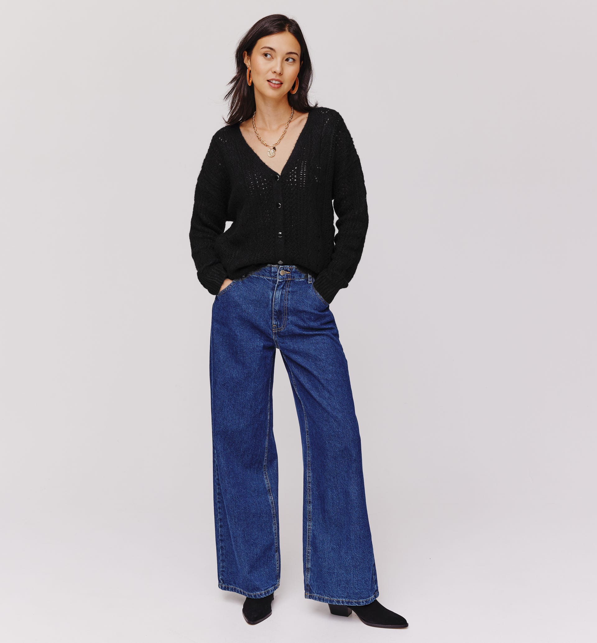 Cardigan a treccia
