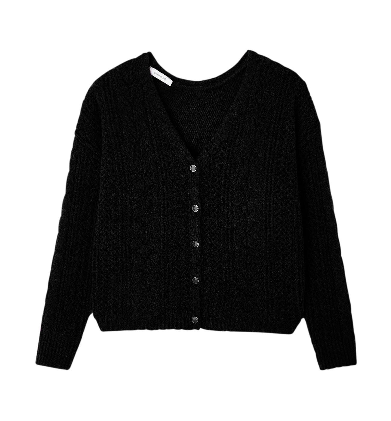 Cardigan a treccia