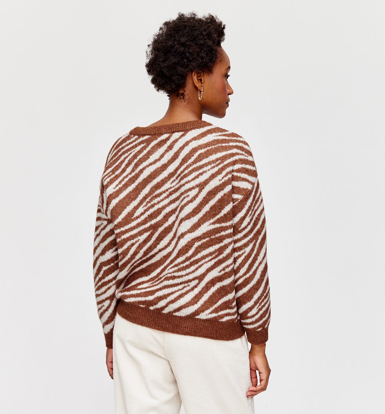 Pullover mit Zebramotiv