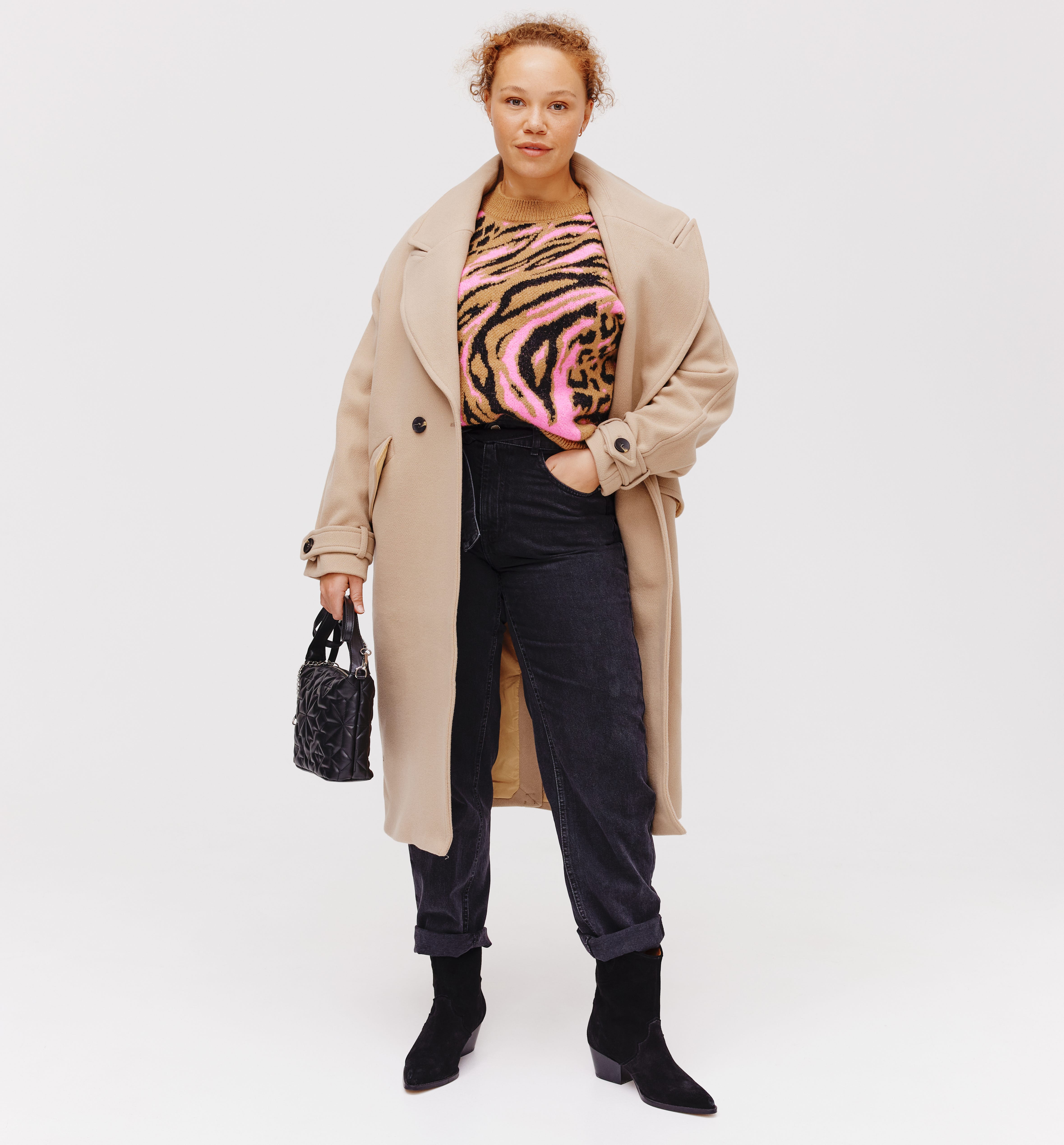 Zebra design jumper Neon pink