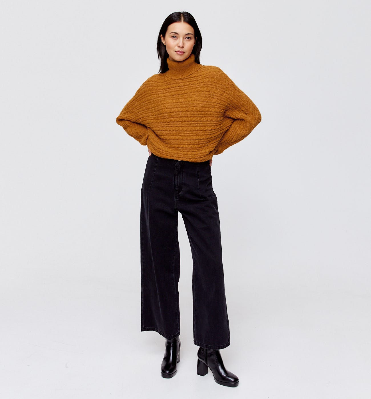 Sweter z golfem