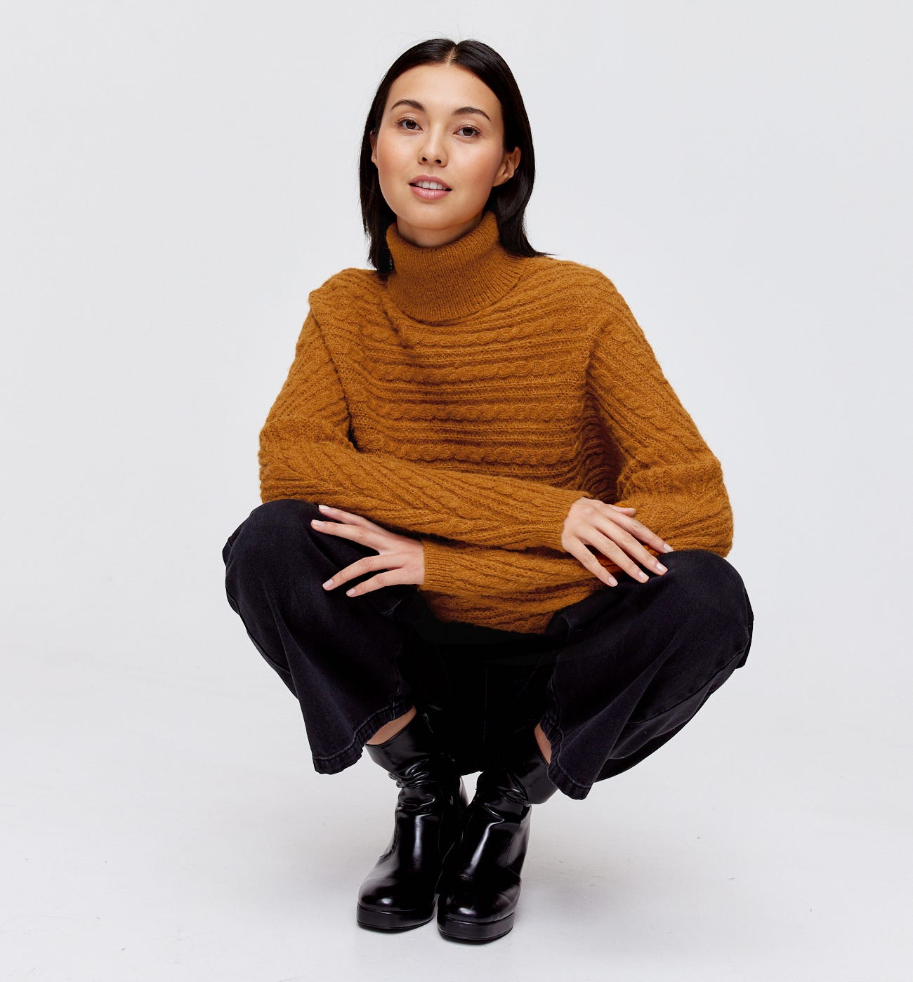 Sweter z golfem