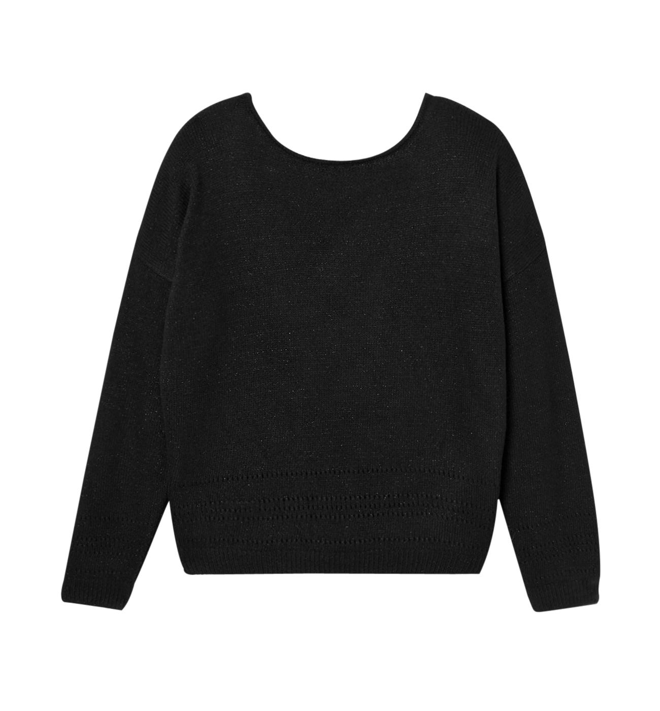 Maglia glitter dettaglio pizzo