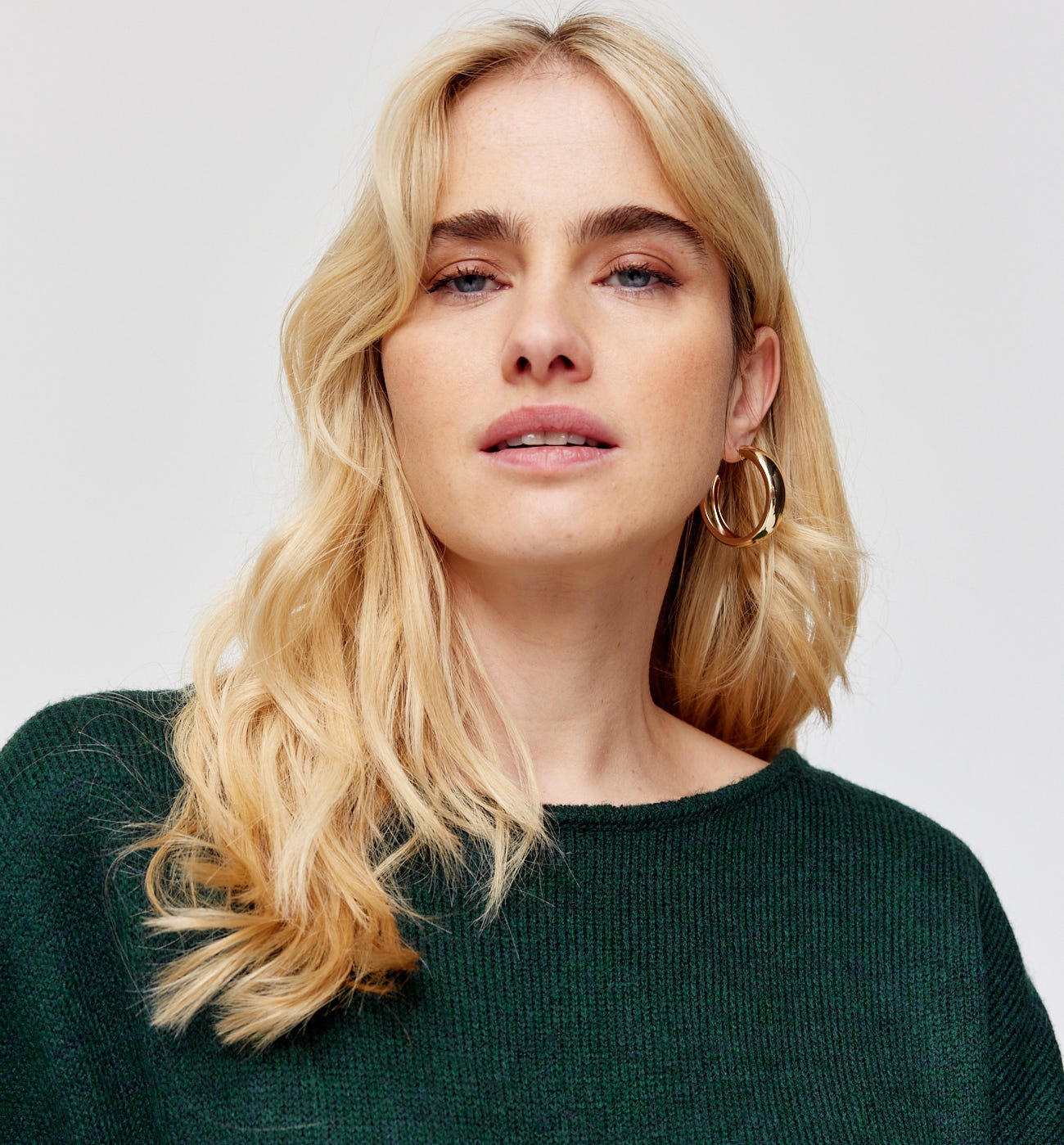 Lace-detail glitzy jumper