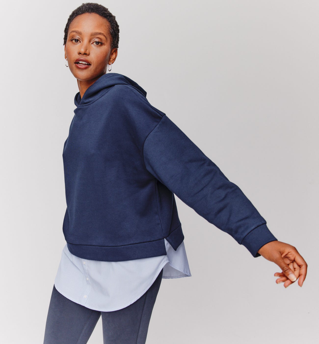 Sweatshirt im Lagenlook