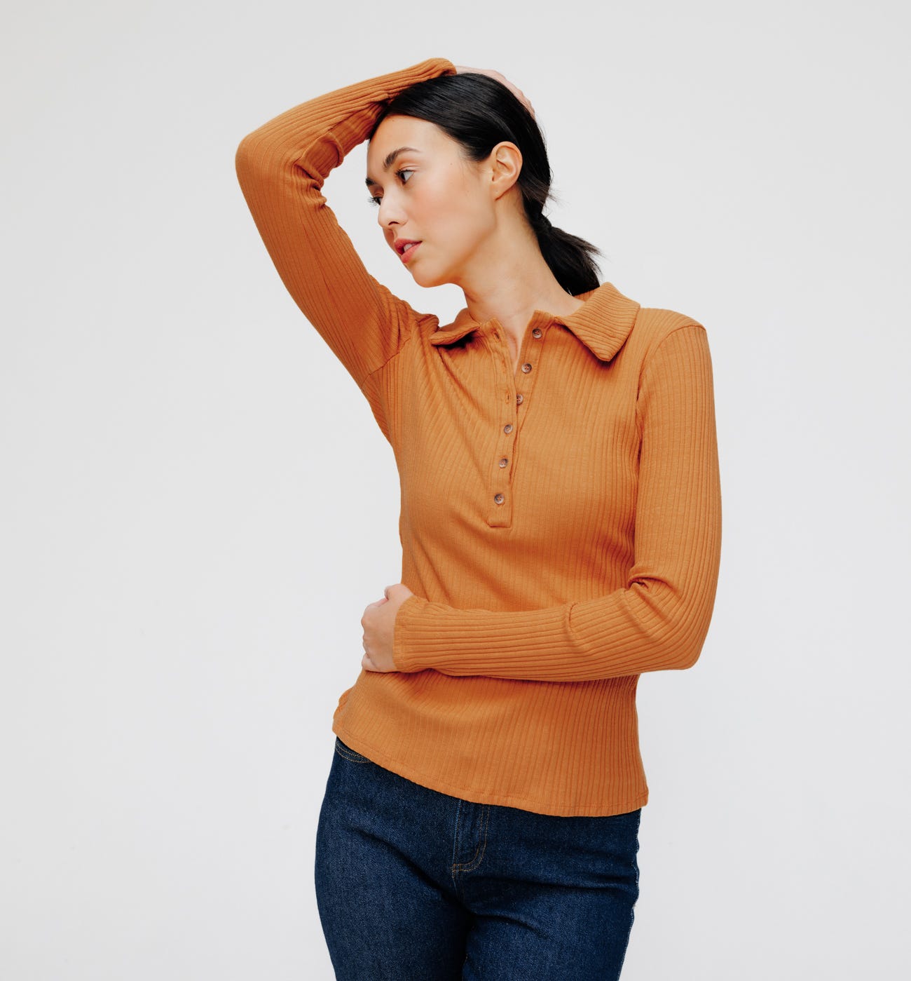 Polo aus Rippjersey