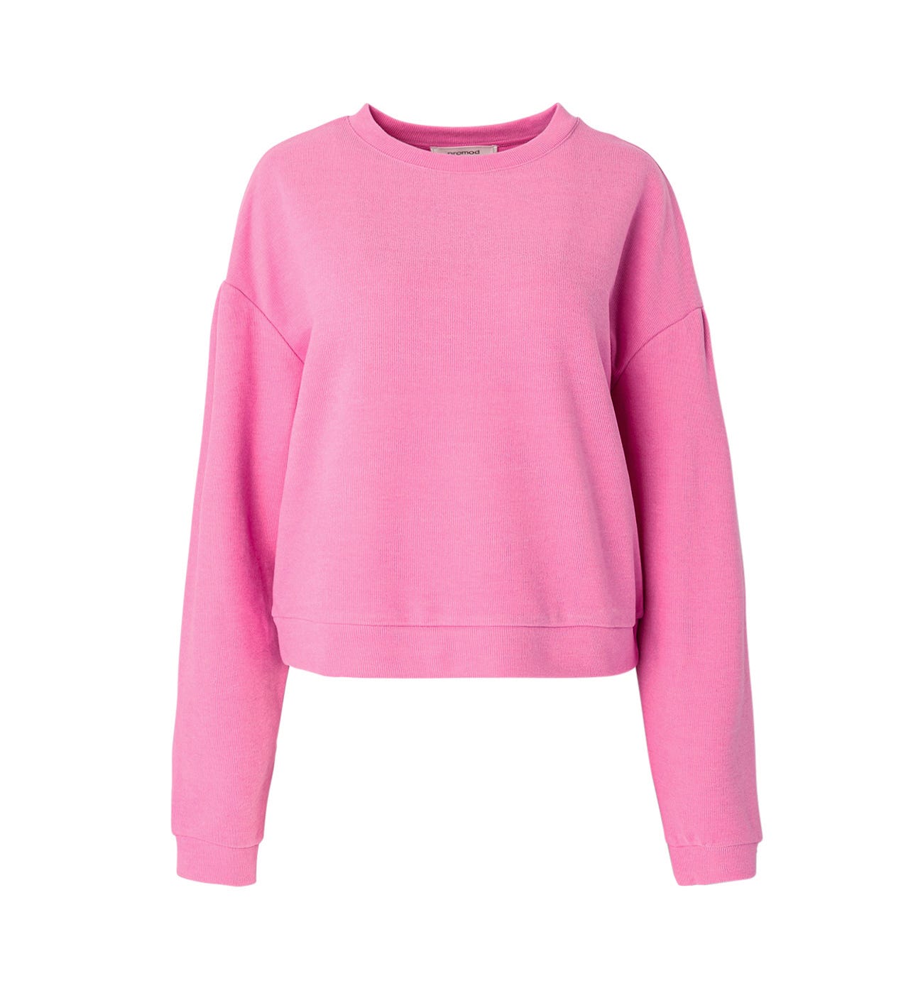Sweat-shirt fin et côtelé