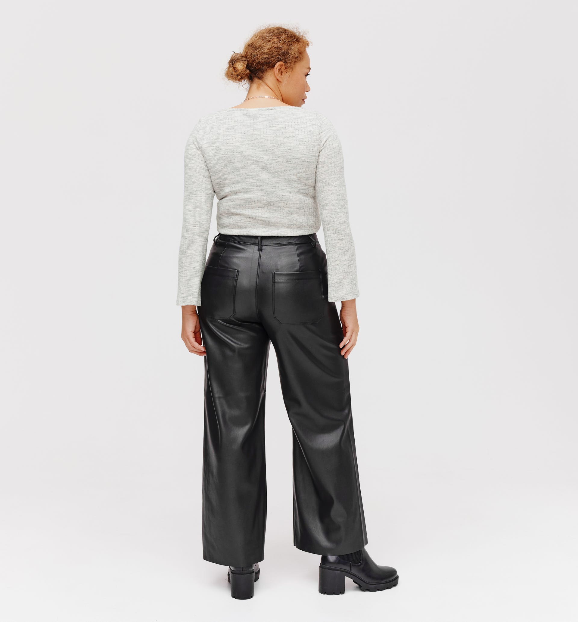 Langarmshirt aus Rippmasche