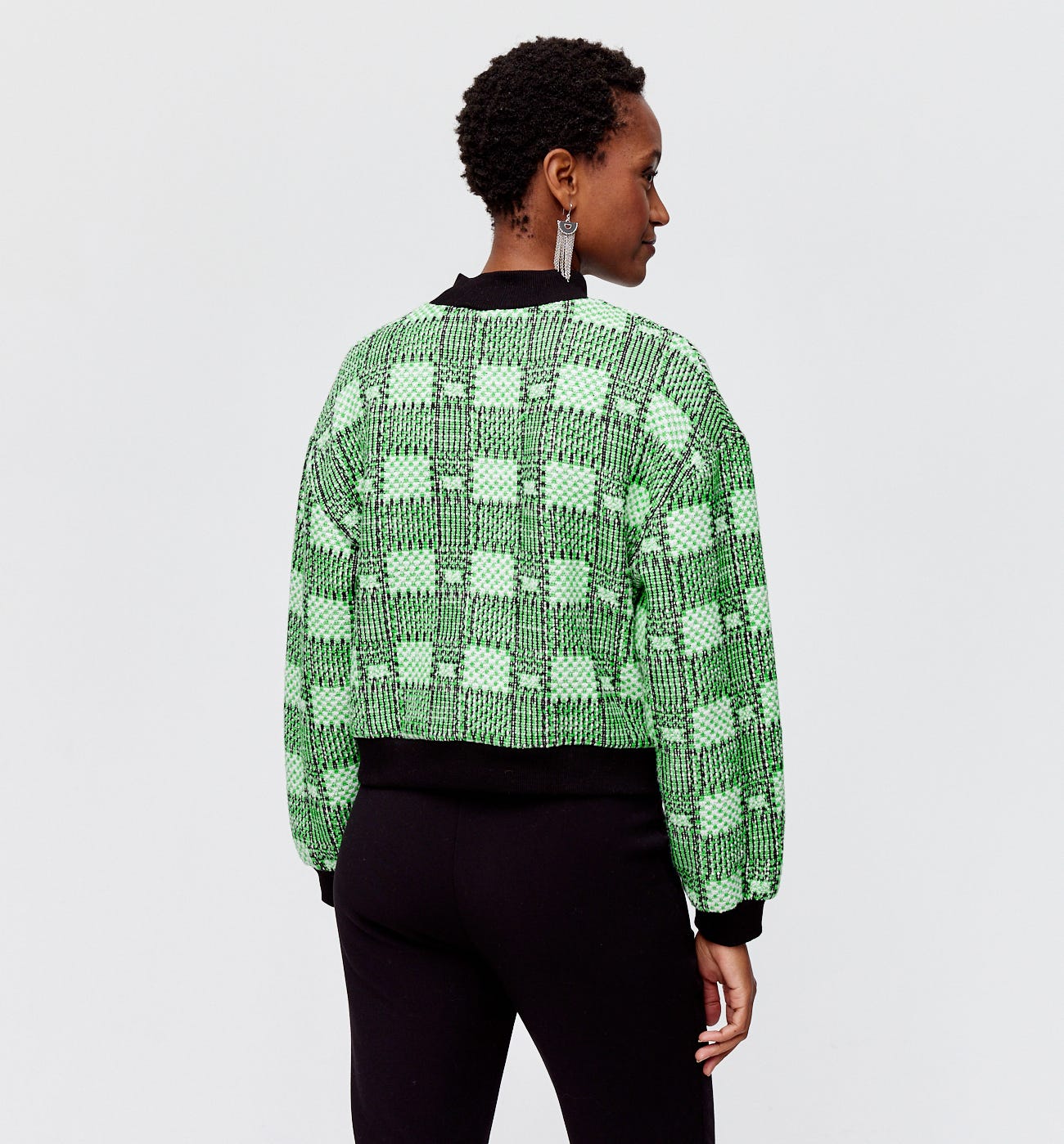 Checked sweatshirt