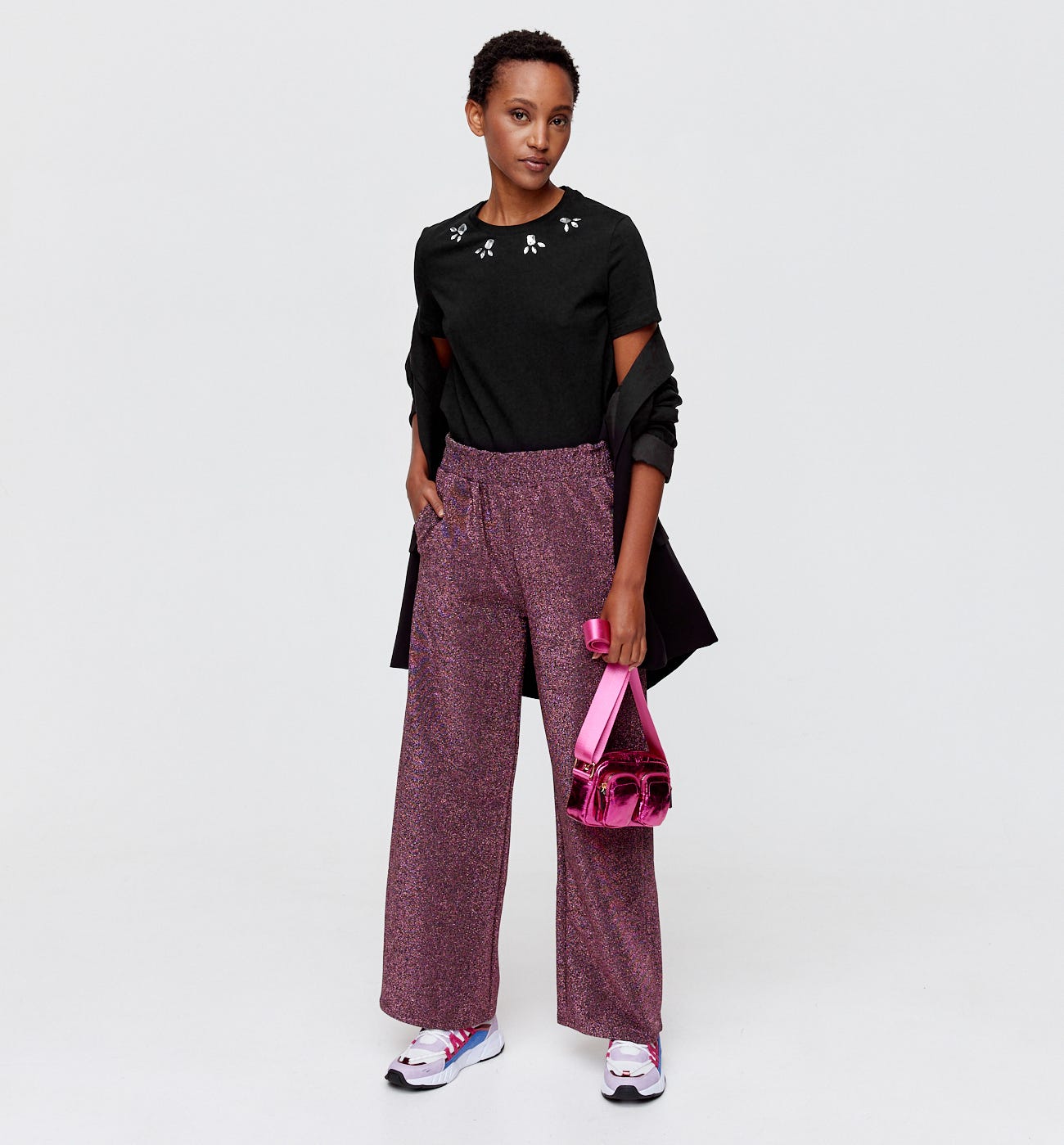 T-shirt à strass Femme