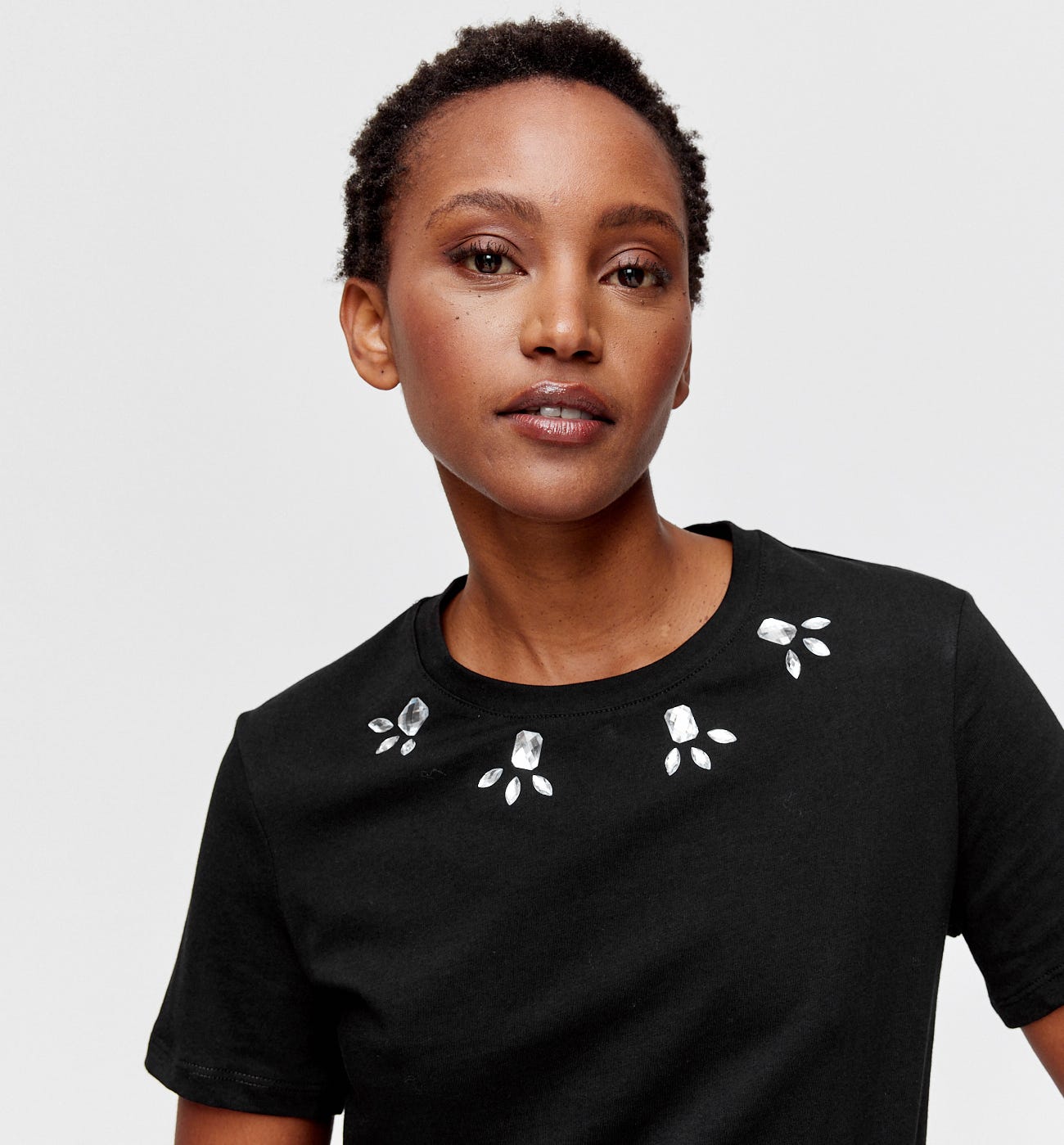 T-shirt à strass Femme