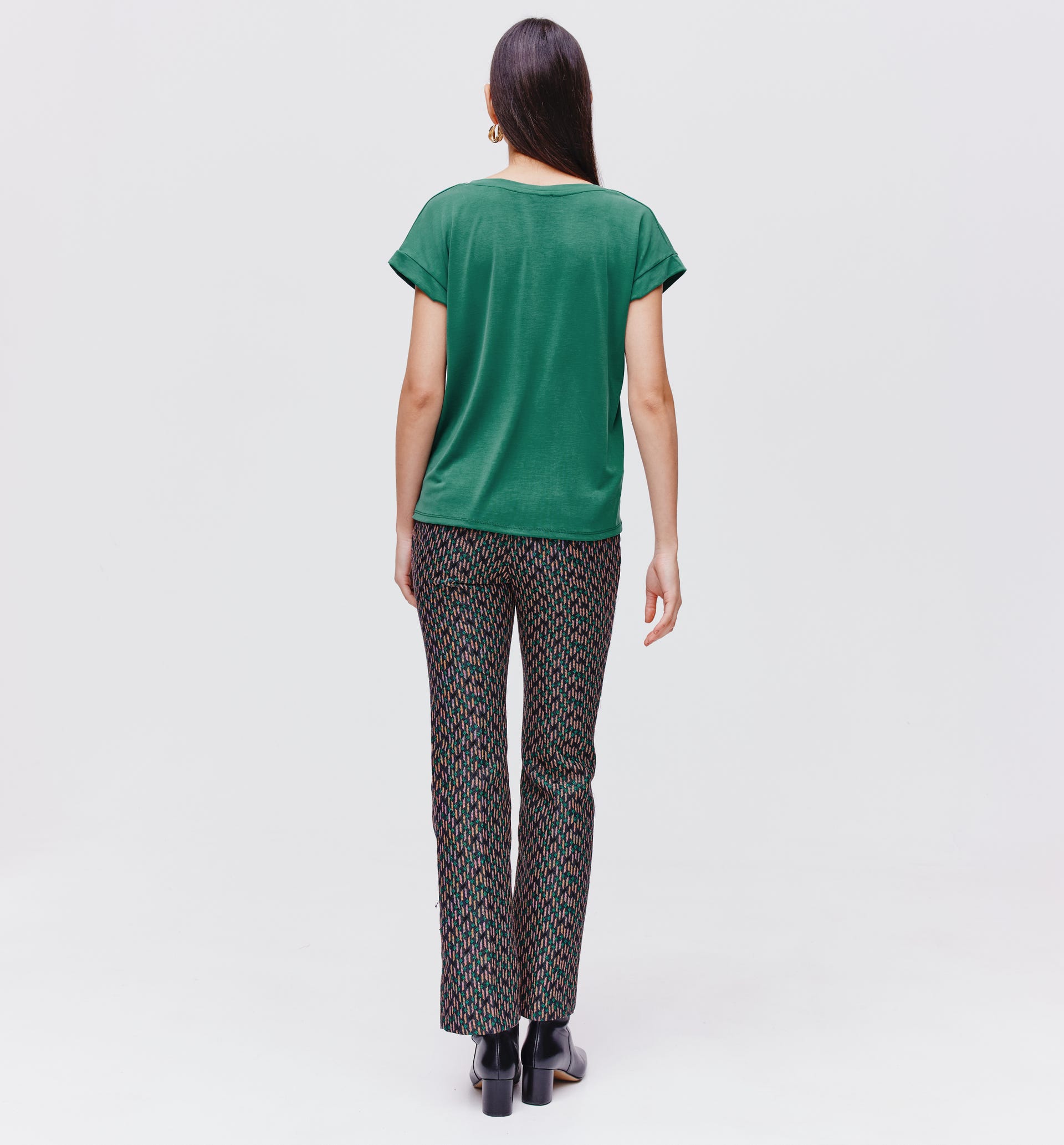 T-shirt col V Femme