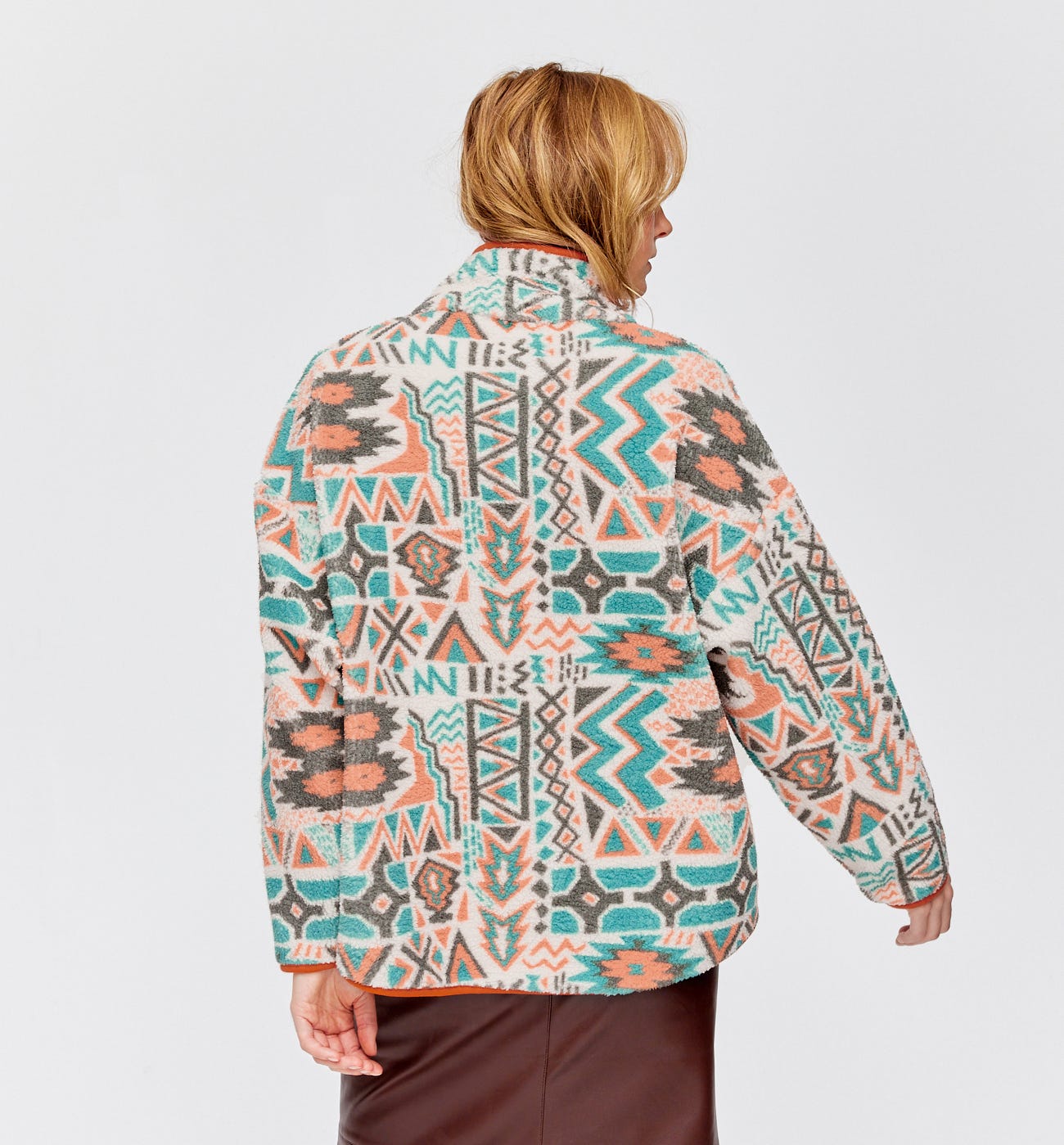 Sweat polaire imprimé Femme